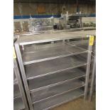 Stainless Steel Racks, 44" W X 48" L X 5' T, 6 shelves spaced 9" apart , Located in Plano,