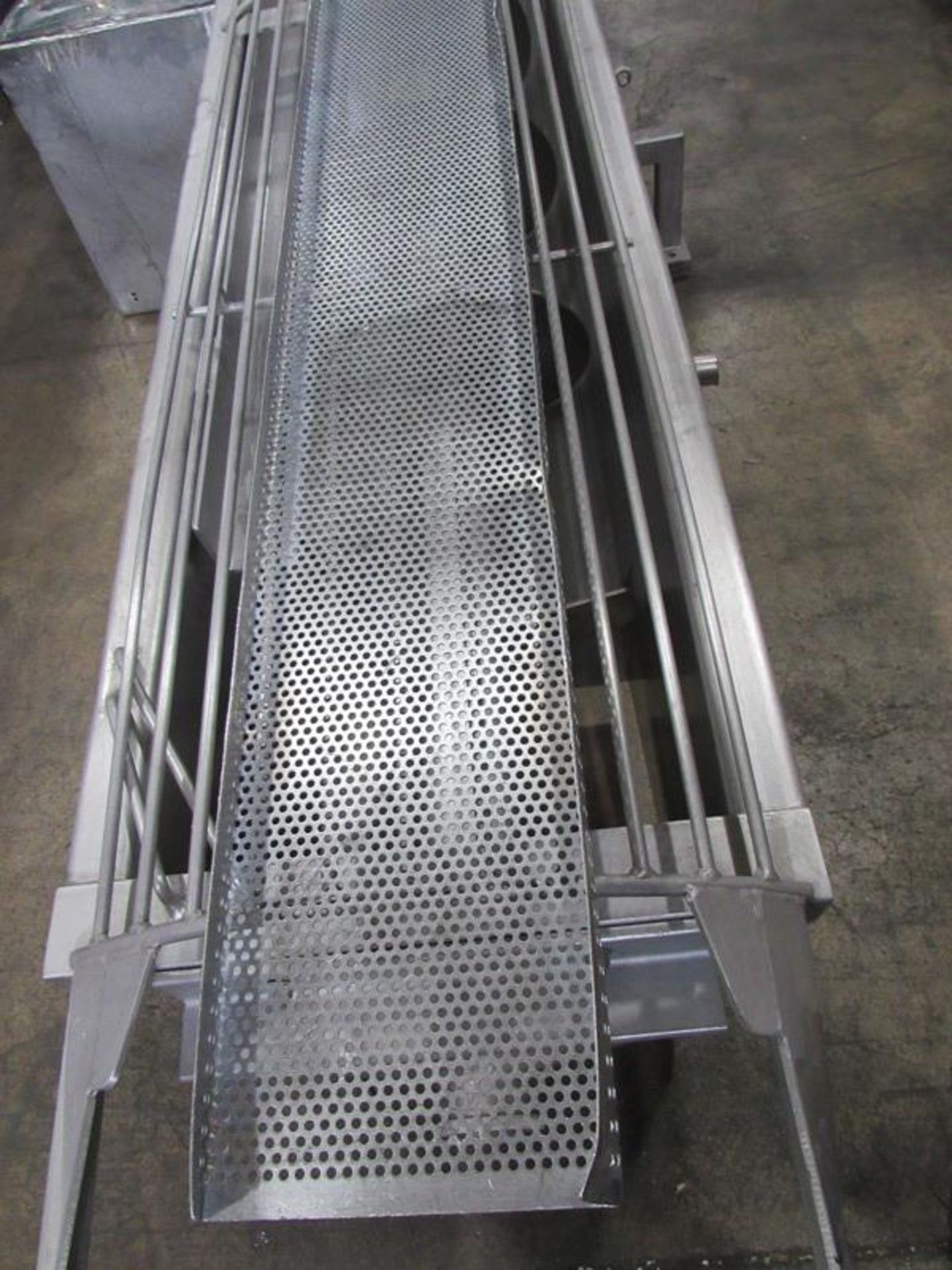 Portable Stainless Steel Carts, 43" W X 52" L X 5' T, 34 removable perforated trays, 8" W X 48" L, - Image 3 of 5