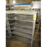 Stainless Steel Racks, 44" W X 48" L X 5' T, 6 shelves spaced 9" apart, Located in Plano,