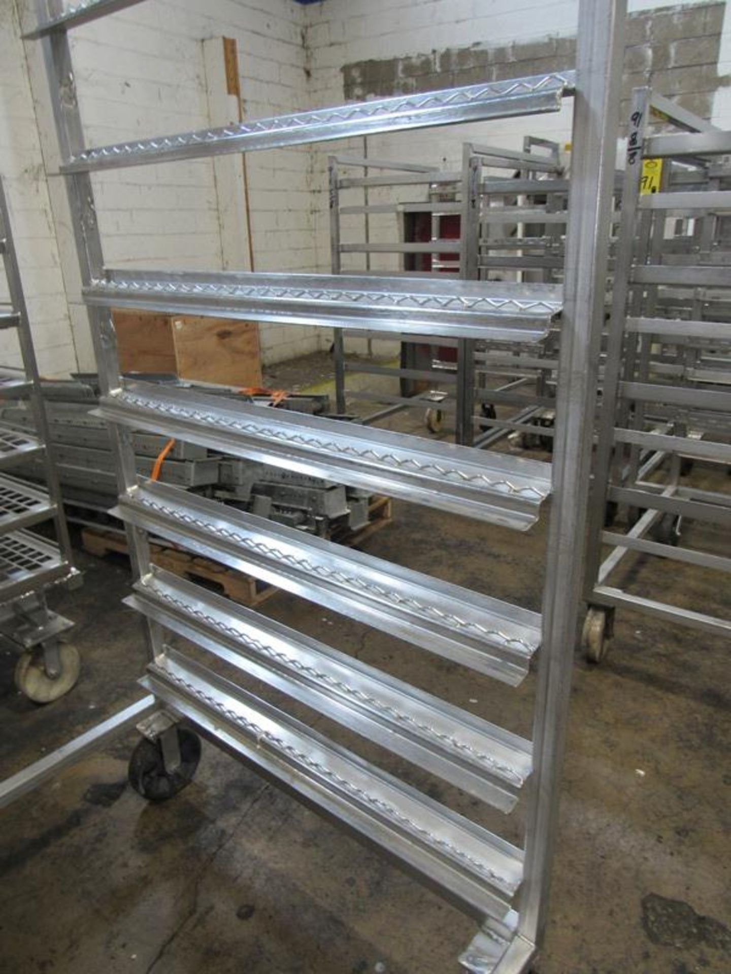 Stainless Steel Smoke Truck, 43 1/2" W X 49" L X 80" T, 7 spaces, 9 1/2" apart, Located in Plano, - Image 2 of 2