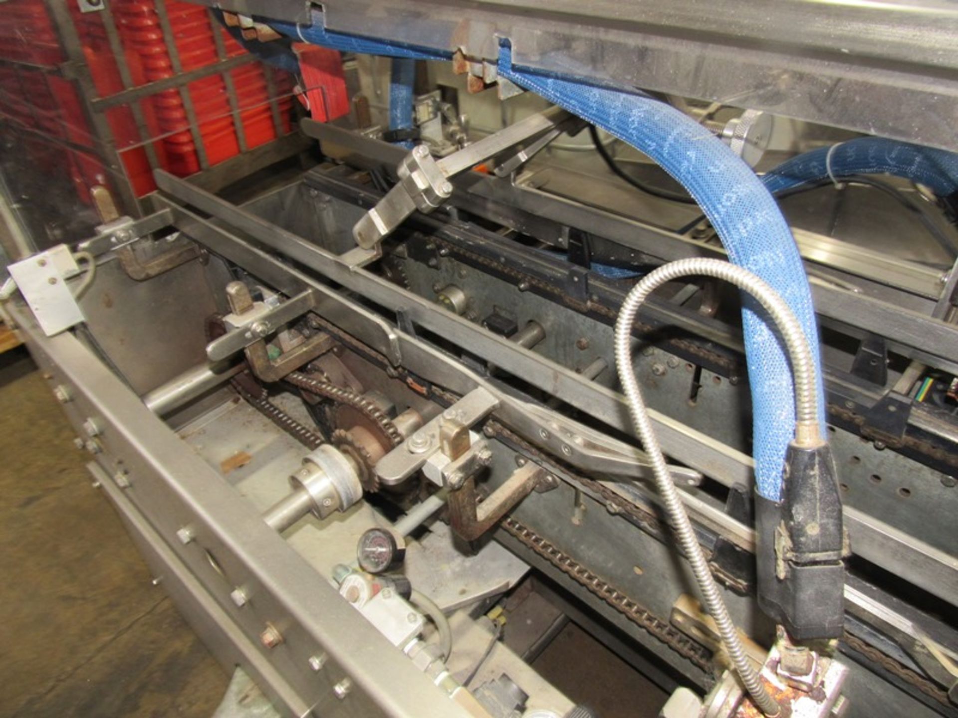 Bradman Lake Mdl. SL80 Semi-Automatic End Load Cartoner, Nordson Vista Hot Glue Applicator, PS40 - Image 12 of 16