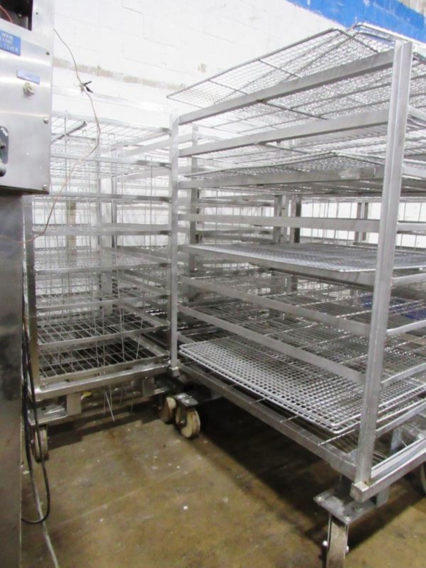 Stainless Steel Smoke Trucks, 31" W X 53" L X 75" T, 9 shelves, Located in Plano, Illinois ( - Image 2 of 3