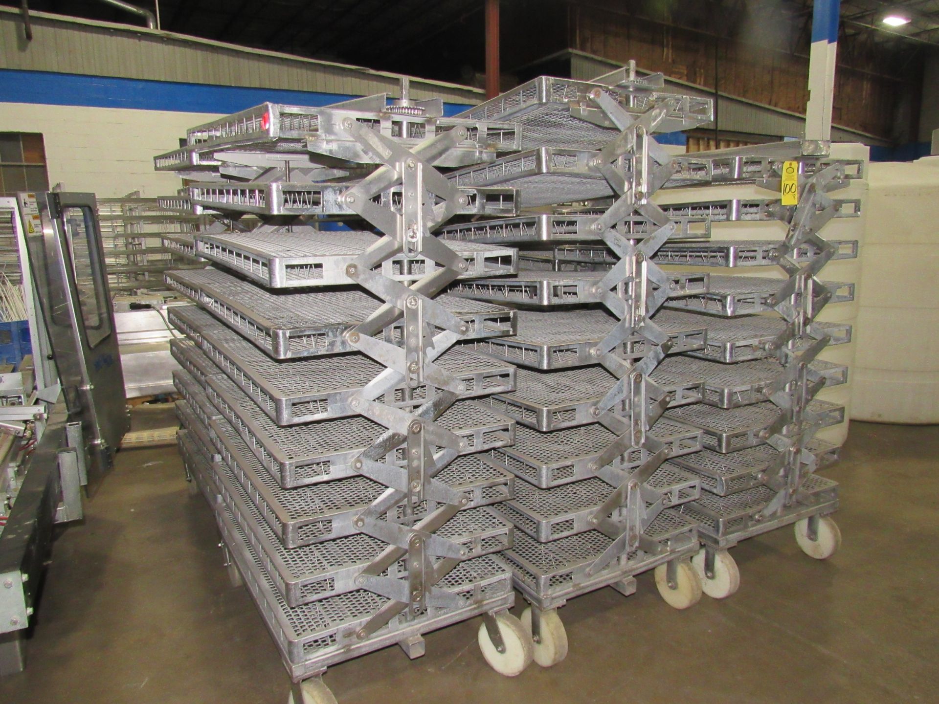 Lot of (9) Stainless Steel Ham Press Racks, 30" W X 45" L , Located in Plano, Illinois (Equipment