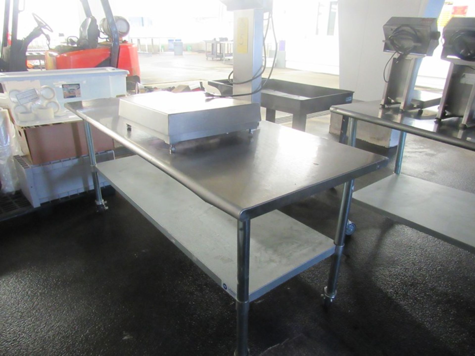 Portable Stainless Steel Table, 30" W X 5' L (Required Rigging Fee: $50.00-Payment Must Be