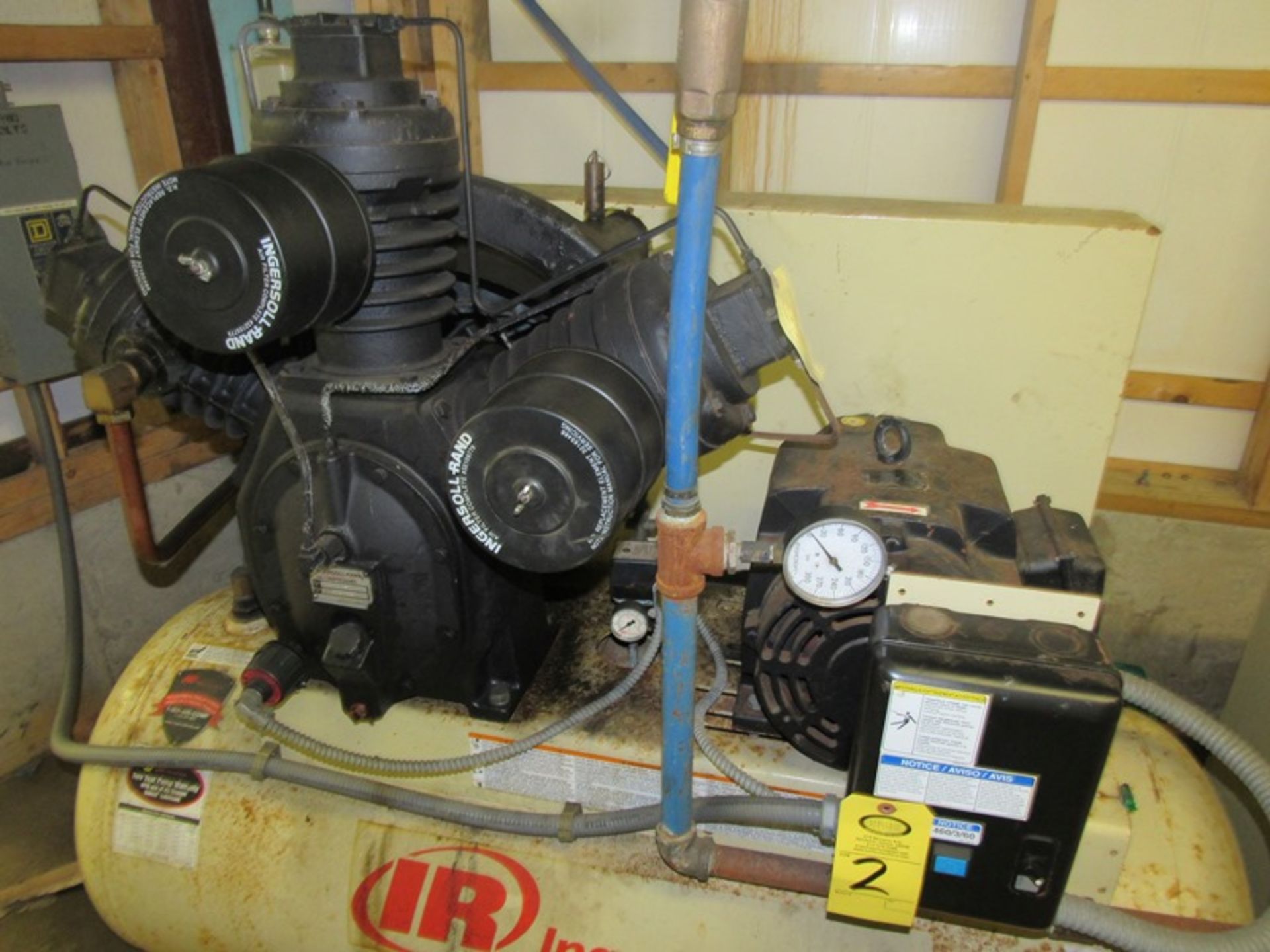 Ingersoll-Rand Mdl. 15TE20-P, Ser. #CBV124291 Air Compressor, 20 h.p., 460 volts, 3 phase ( - Image 2 of 3