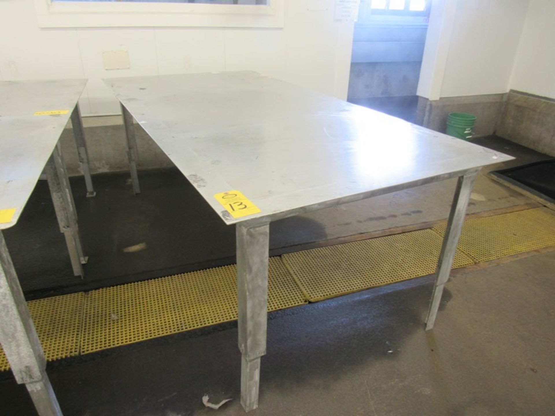 Stainless Steel Table, 4' W X 8' L X 4' T (Required Rigging Fee: $50.00-Payment Must Be Received