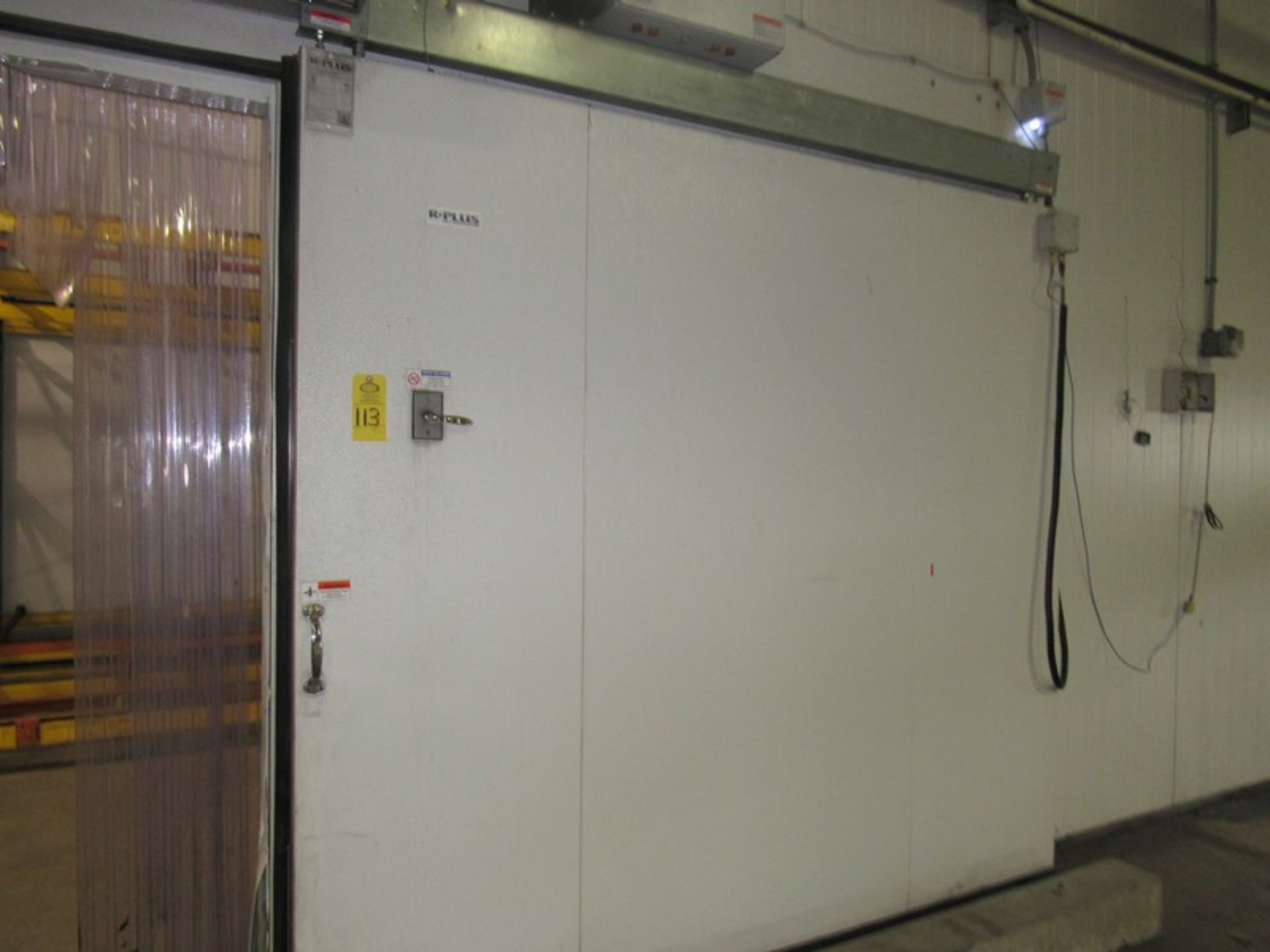 Lot Insulated Blast Freezer Structure, approximately 23' wide X 44' long X 18' tall, 4" insulated - Image 4 of 5