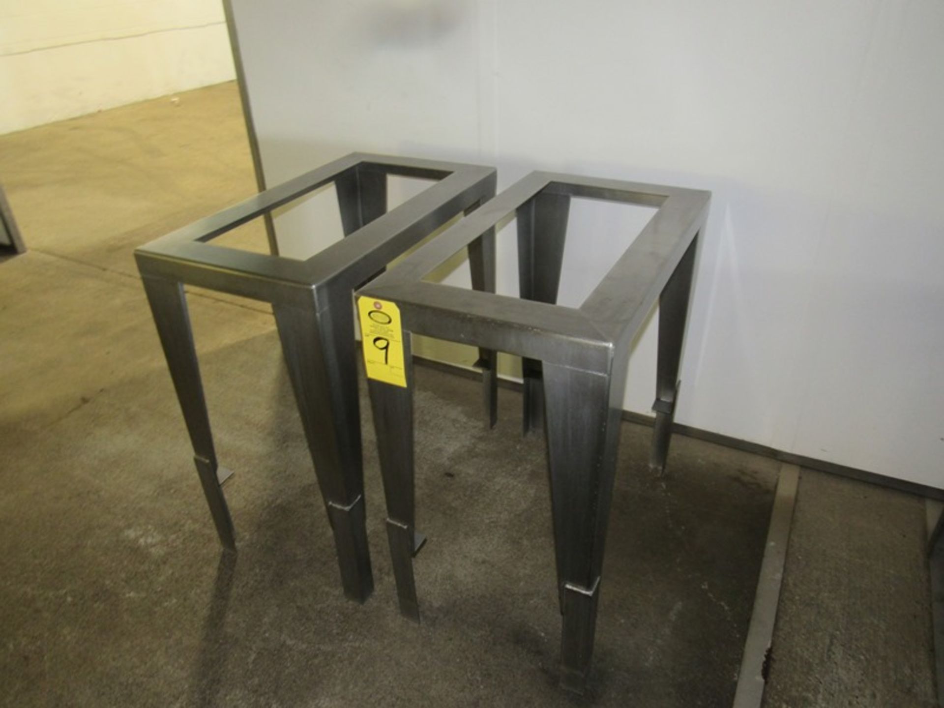 Stainless Steel Tote Racks, 17" W X 30" L X 32" T (Required Rigging Fee: $50.00-Payment Must Be