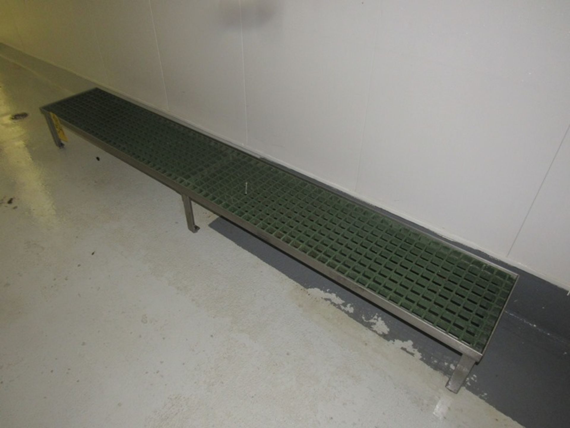 Stainless Steel Work Platform, 14" W X 8' L chemgrate top (Required Rigging Fee: $75.00-Payment Must - Image 2 of 2