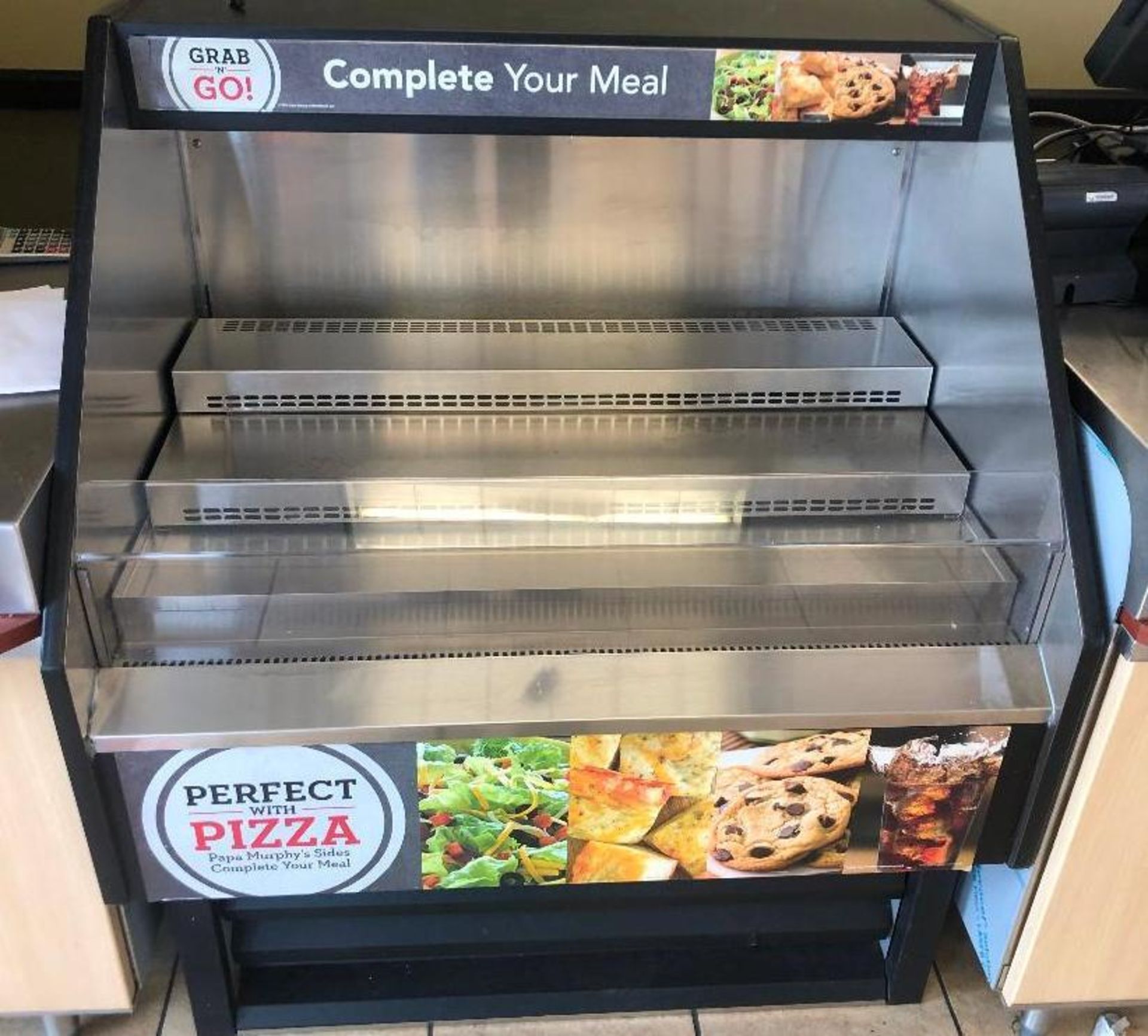 40" SELF CONTAINED GRAB AND GO COOLER MERCHANDISER.