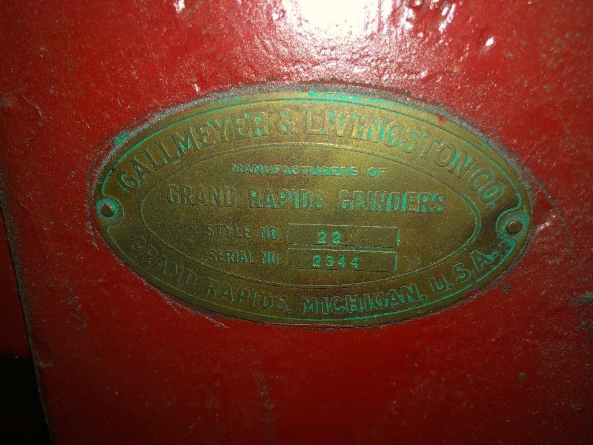 GALLMEYER & LIVINGSTON CO. SURFACE GRINDING MACHINE BRAND/MODEL GALLMEYER & LIVINGSTON CO. ADDITIONA - Image 4 of 4