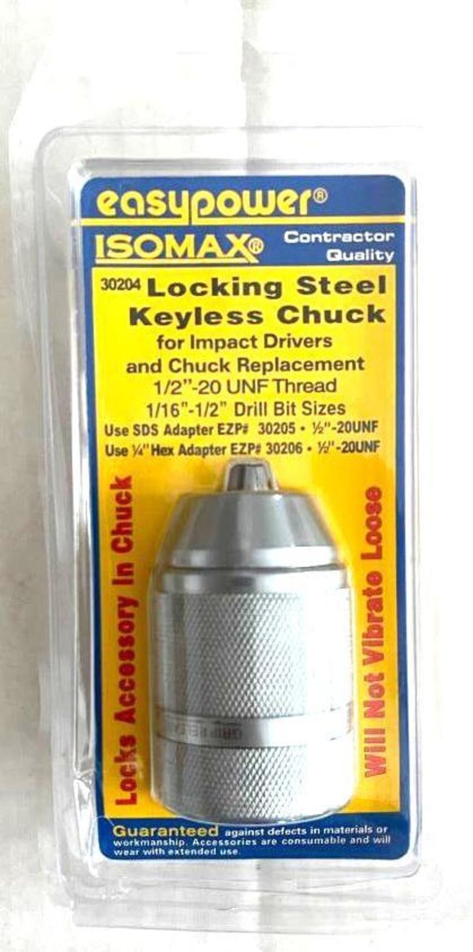(48) LOCKING STEEL KEYLESS CHUCKS BRAND/MODEL EAZYPOWER 30204 ADDITIONAL INFO TOTAL LOT RETAIL PRICE
