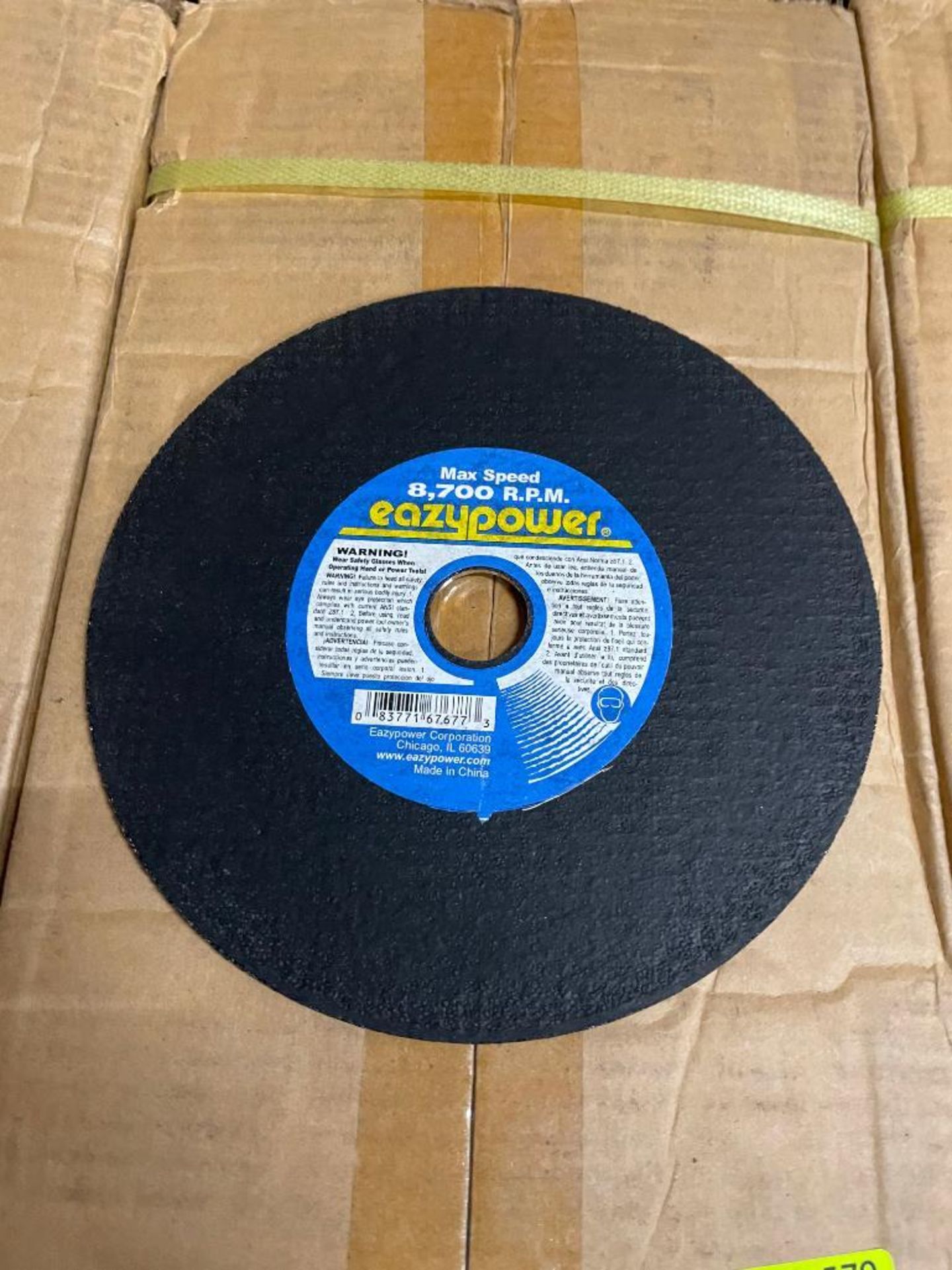 100CT OF 7" SILICON CARBIDE CUTTING ABRASIVE BLADES BRAND/MODEL EAZYPOWER 87677 ADDITIONAL INFO TOTA - Image 3 of 3
