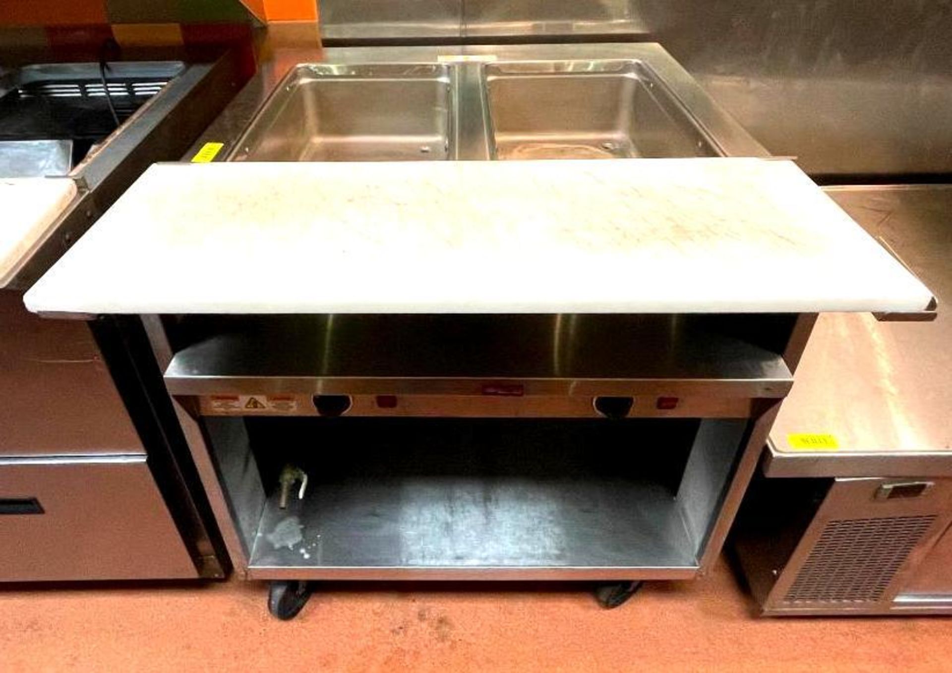 DESCRIPTION OPEN BASE ELELCTRIC 2-WELL HOT FOOD STEAM TABLE BRAND/MODEL RANDELL 3612-208 ADDITIONAL