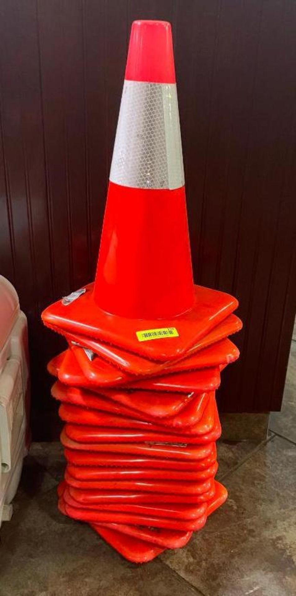 DESCRIPTION (16) MEDIUM SIZED TRAFFIC CONES THIS LOT IS SOLD BY THE PIECE QUANTITY: X BID 16