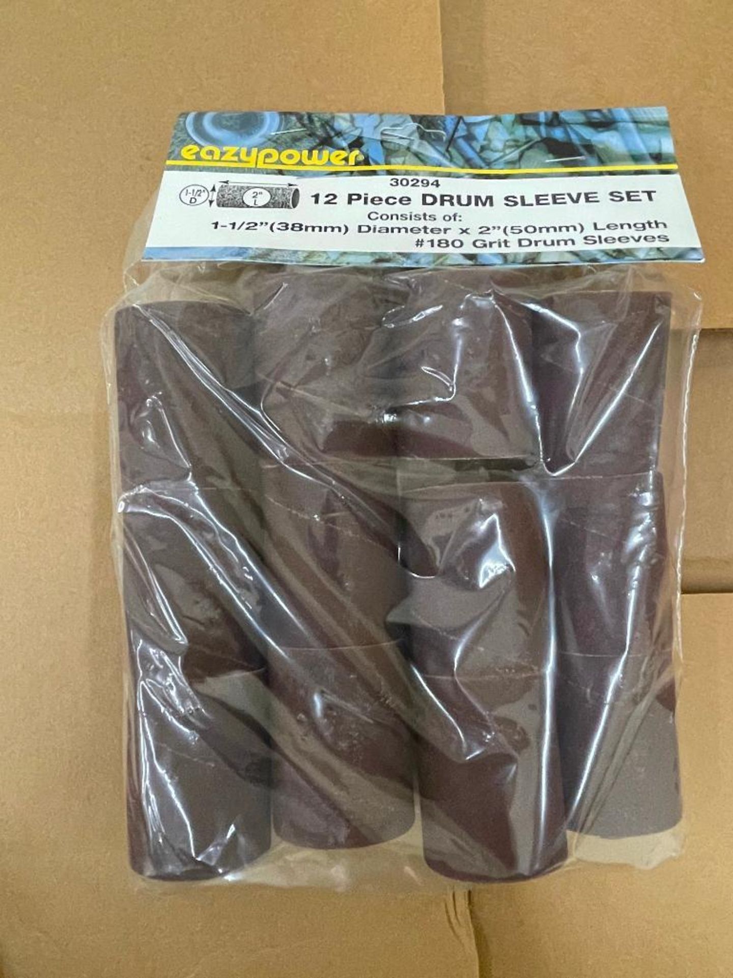 DESCRIPTION: (3) BOXES OF 1 1/2" X 2" SANDING SLEEVES #180 BRAND / MODEL: EAZY POWER 30294 QTY: 1