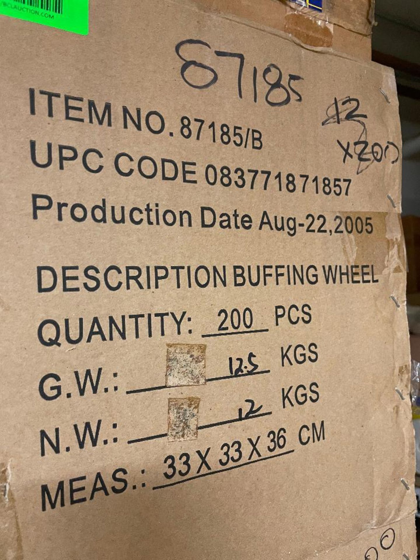 DESCRIPTION: (2) CASES OF 6" BUFFING WHEEL MUSLIN 60/60 200 PER CASE, 400 TOTAL BRAND / MODEL: EAZY - Image 3 of 3