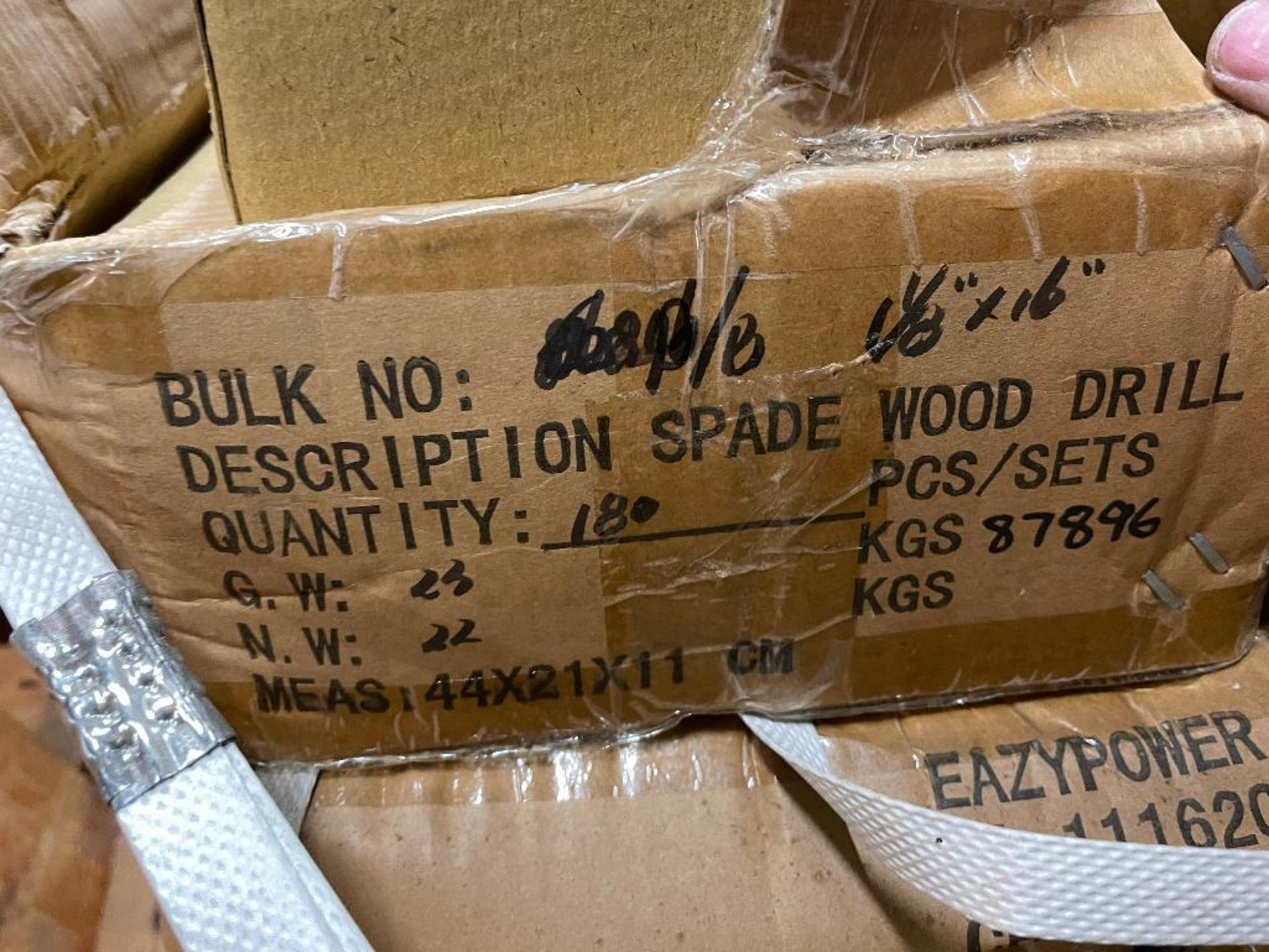 DESCRIPTION (2) CASES OF 1 1/8" X 16" SPADE WOOD DRILL. 320 PER CASE. BRAND / MODEL EAZY POWER 86896 - Image 3 of 3