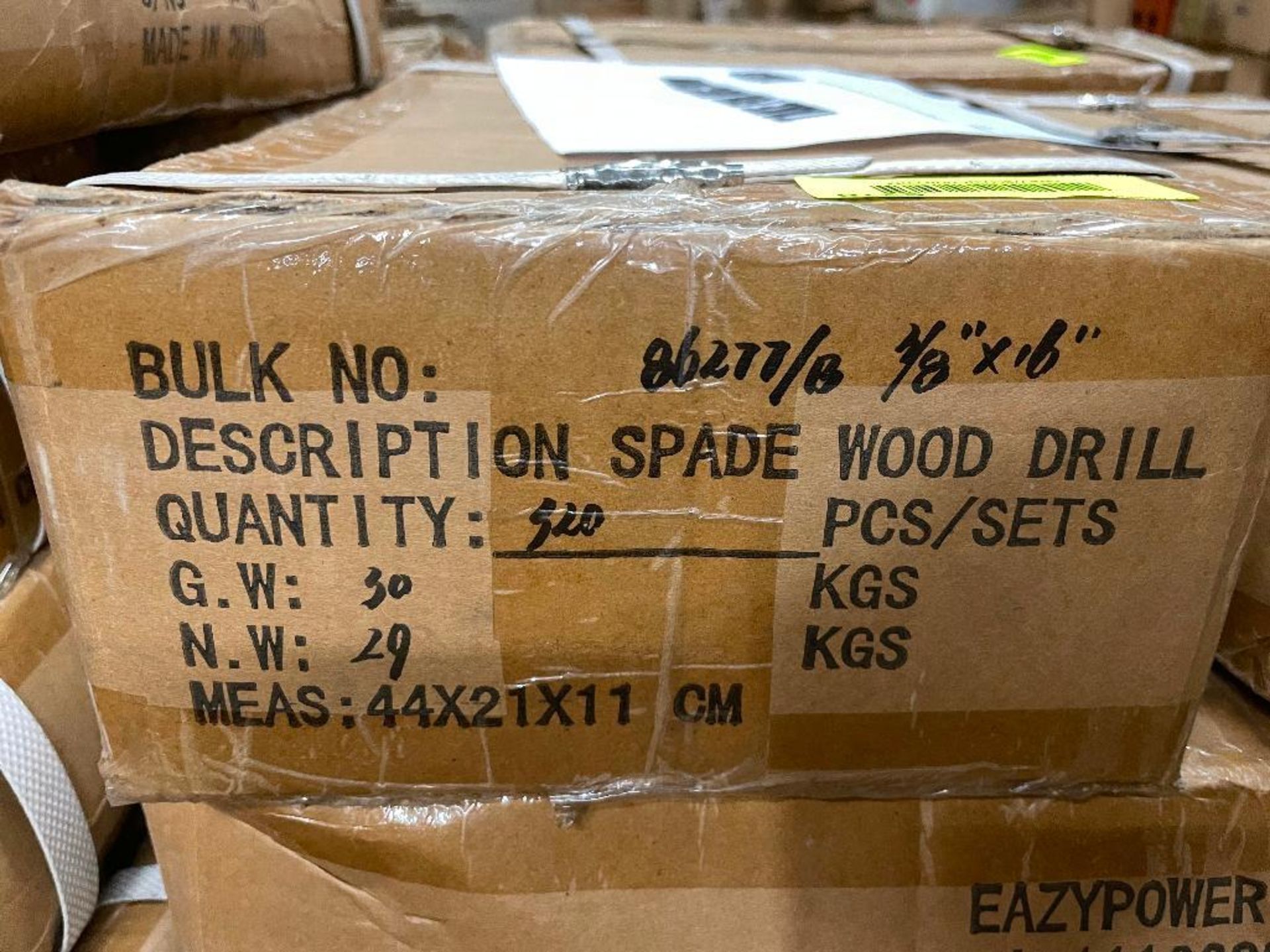 DESCRIPTION (2) CASES OF 3/8" X 16" SPADE WOOD DRILL. 180 PER CASE. BRAND / MODEL EAZY POWER 86277 T - Image 3 of 5