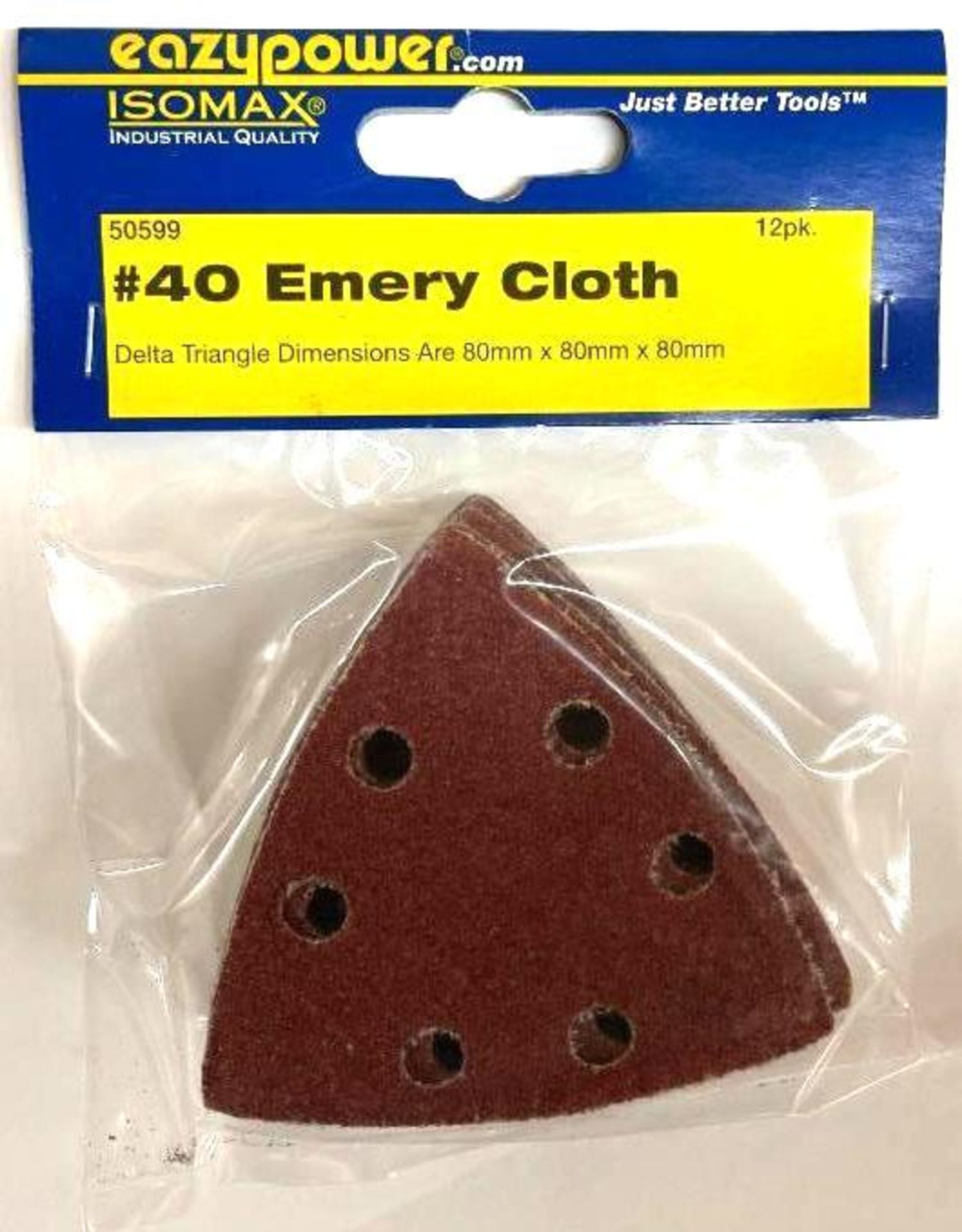 DESCRIPTION (30) 12CT PACKS OF #40 EMERY CLOTH BRAND/MODEL EAZY POWER 50699 THIS LOT IS ONE MONEY QU