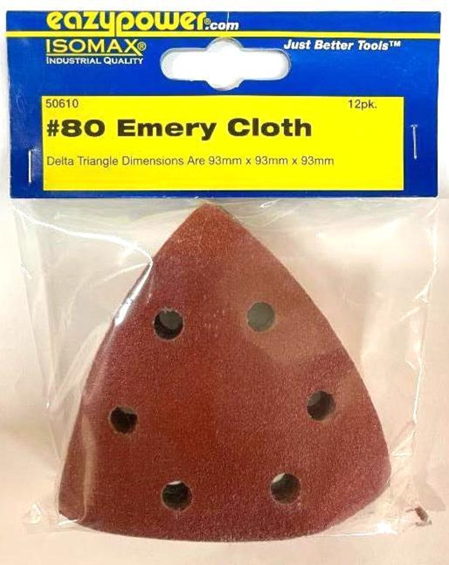 DESCRIPTION (200) 12CT PACKS OF #80 EMERY CLOTH BRAND/MODEL EAZY POWER 50610 THIS LOT IS ONE MONEY Q