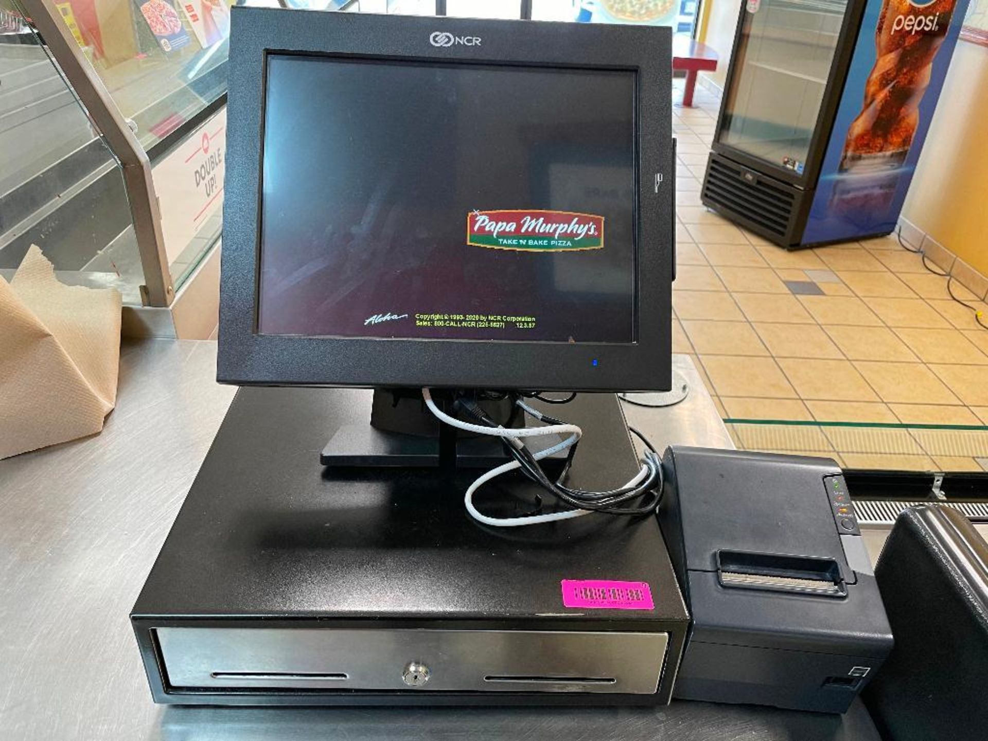 DESCRIPTION: (2) TERMINAL NCR TOUCH SCREEN POS SYSTEM W/ BACK OFFICE COMPUTER, (3) TABLETS, AND MONI