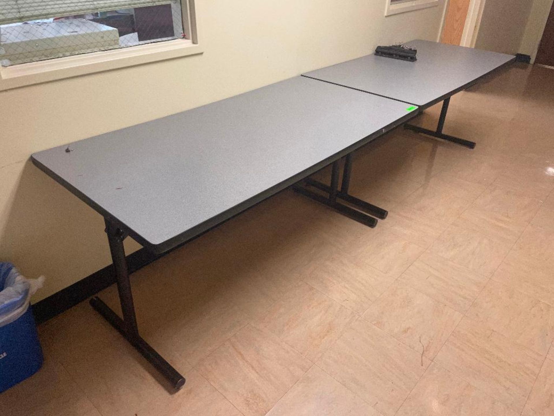 DESCRIPTION: (2) - PREMIUM 6 FT. PORTABLE TABLES THIS LOT IS: ONE MONEY QTY: 1