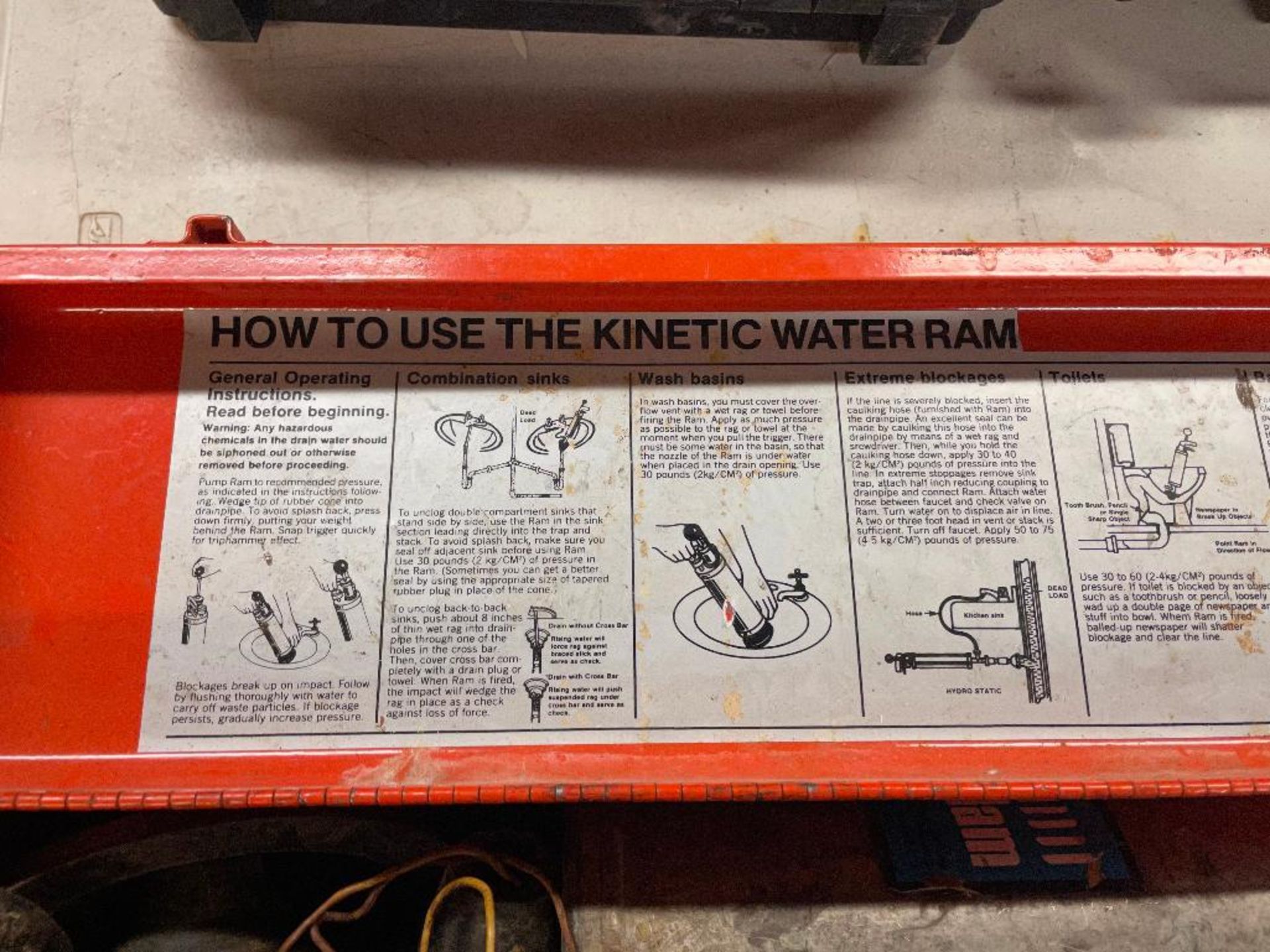 DESCRIPTION: KINETIC WATER RAM THIS LOT IS: ONE MONEY QTY: 1 - Image 4 of 5