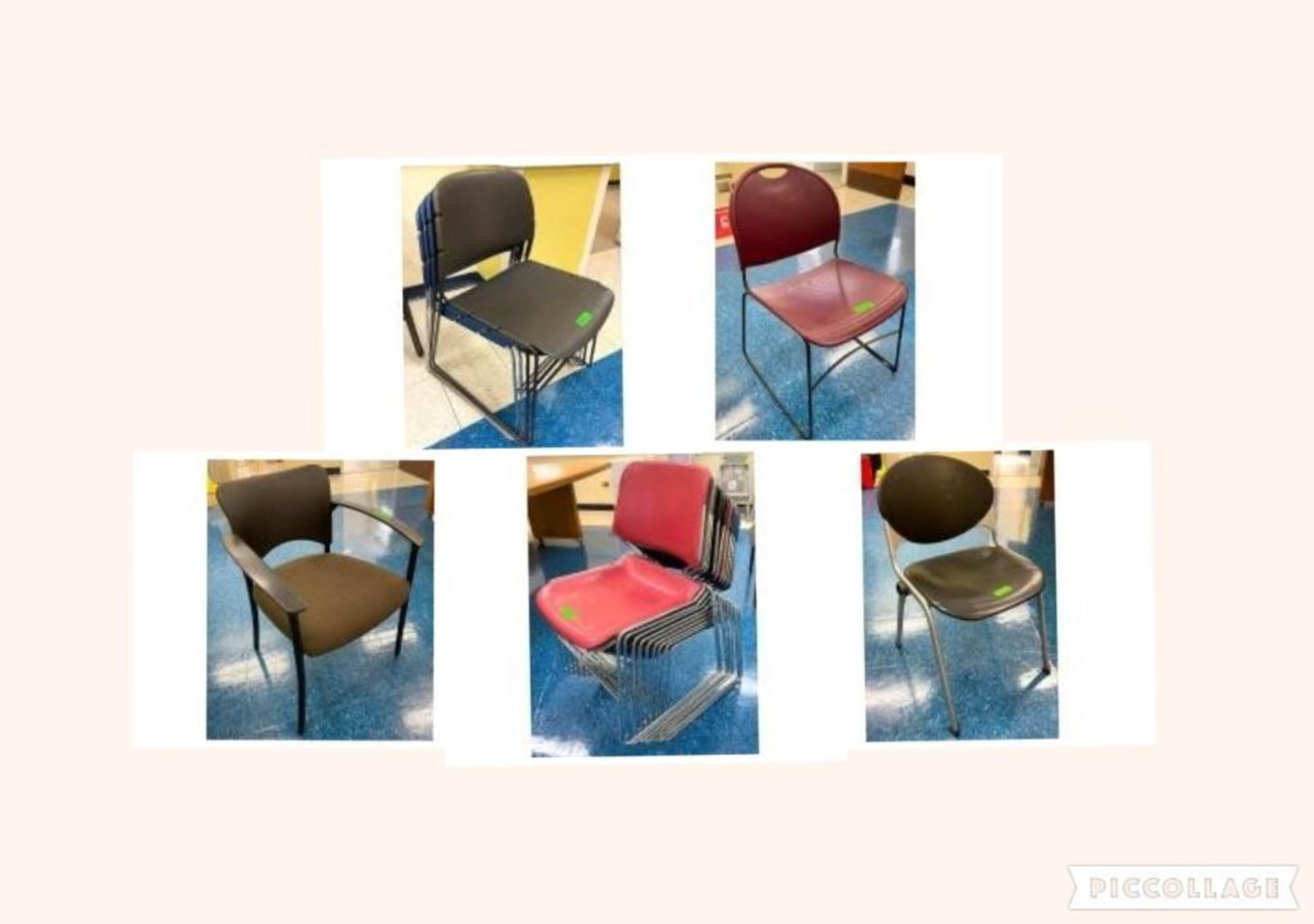 DESCRIPTION ASSORTED CHAIRS AS SHOWN ADDITIONAL INFORMATION (24) TOTAL CHAIRS LOCATION 5TH FLOOR: SN