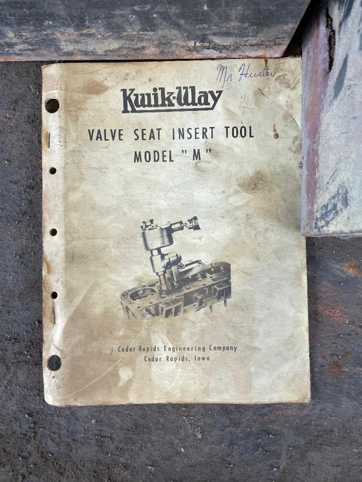 DESCRIPTION KWIK-WAY VALVE SEAT INSERT TOOL MODEL "M" THIS LOT IS ONE MONEY QUANTITY 1 - Image 5 of 5