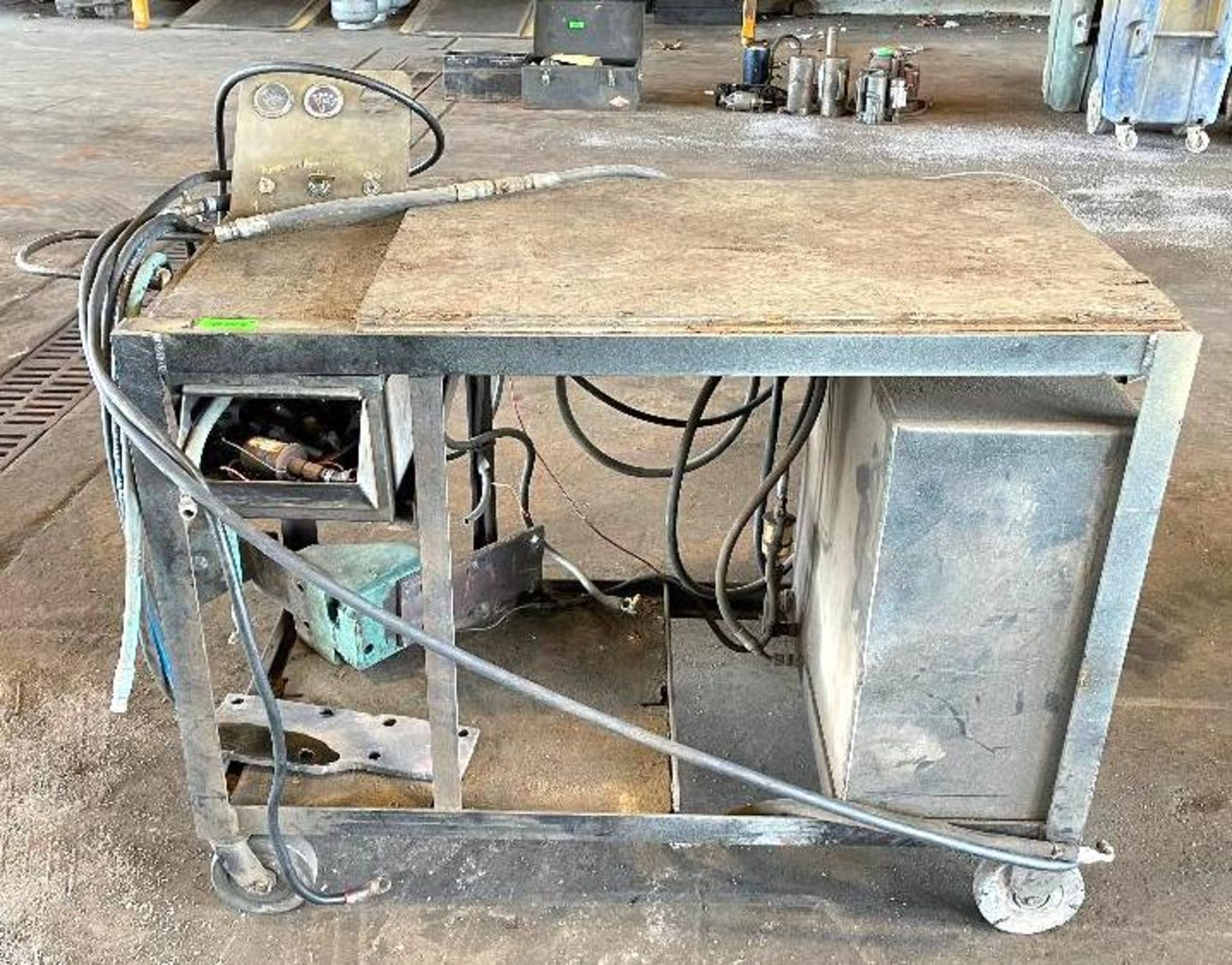 DESCRIPTION WELDING EQUIPMENT CART AS SHOWN THIS LOT IS ONE MONEY QUANTITY 1