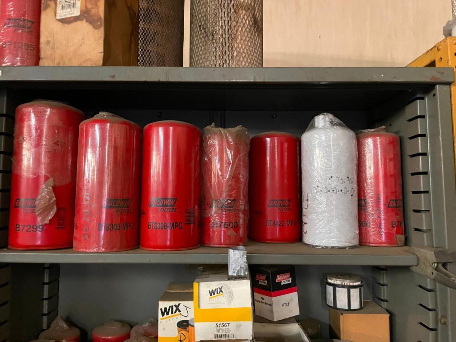 (2) SHELVING UNITS WITH ASSORTED OIL FILTERS AS SHOWN ADDITIONAL INFO SEE PHOTOS FOR MORE DETAIL LOC - Image 2 of 8