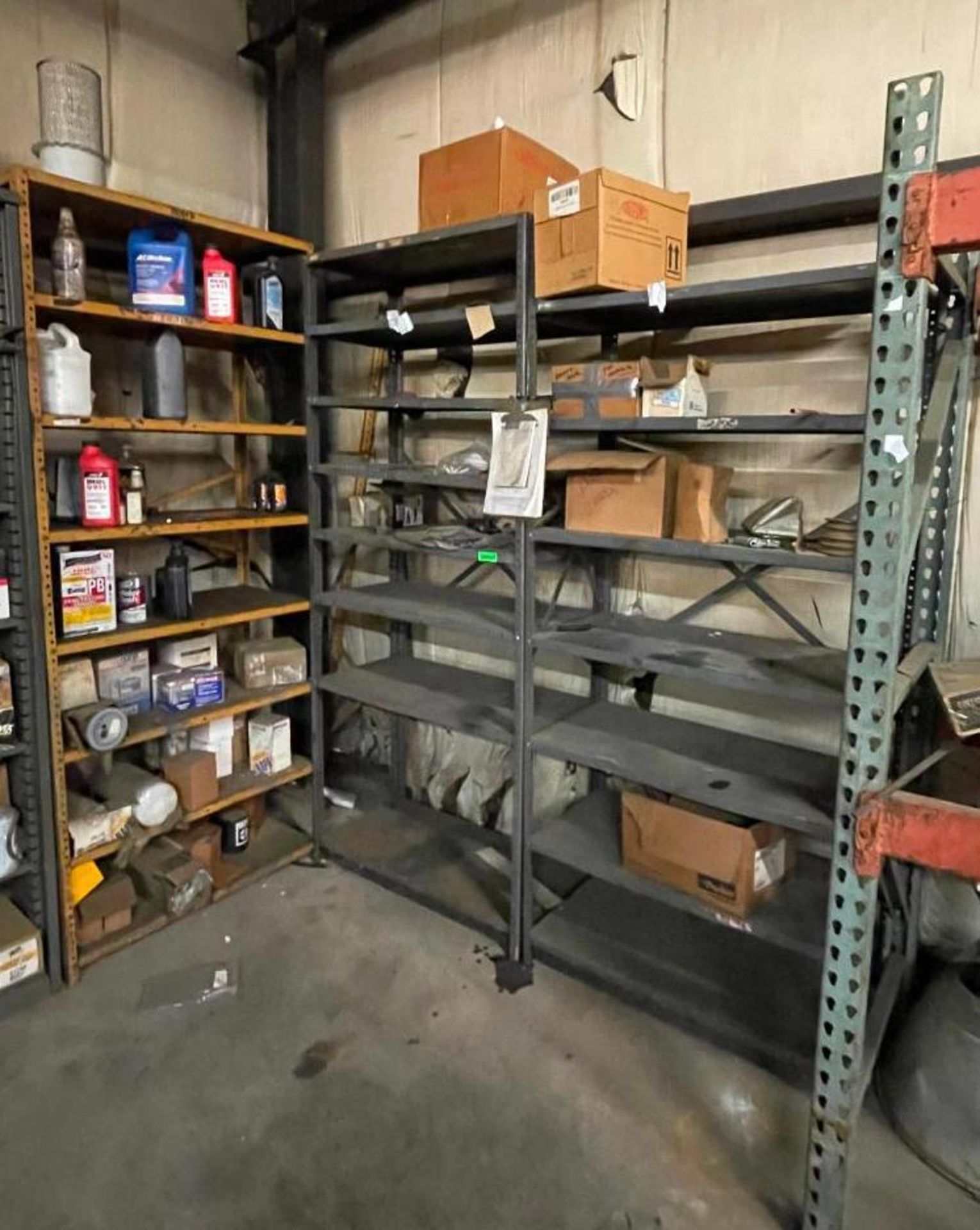 (3) SHELVING UNITS WITH ASSORTED CHEMICALS AS SHOWN ADDITIONAL INFO SEE PHOTOS FOR MORE DETAIL LOCAT