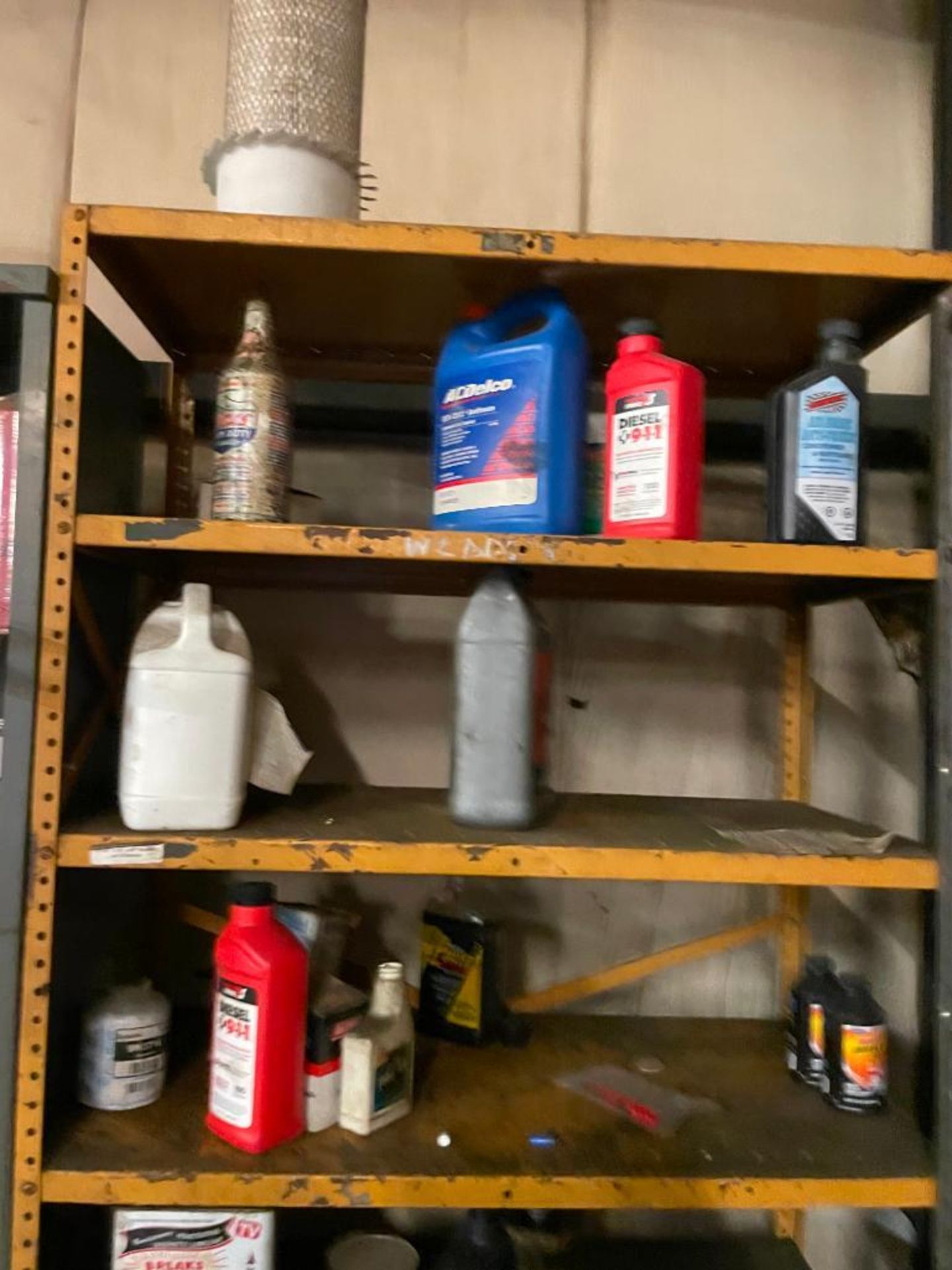 (3) SHELVING UNITS WITH ASSORTED CHEMICALS AS SHOWN ADDITIONAL INFO SEE PHOTOS FOR MORE DETAIL LOCAT - Image 6 of 6