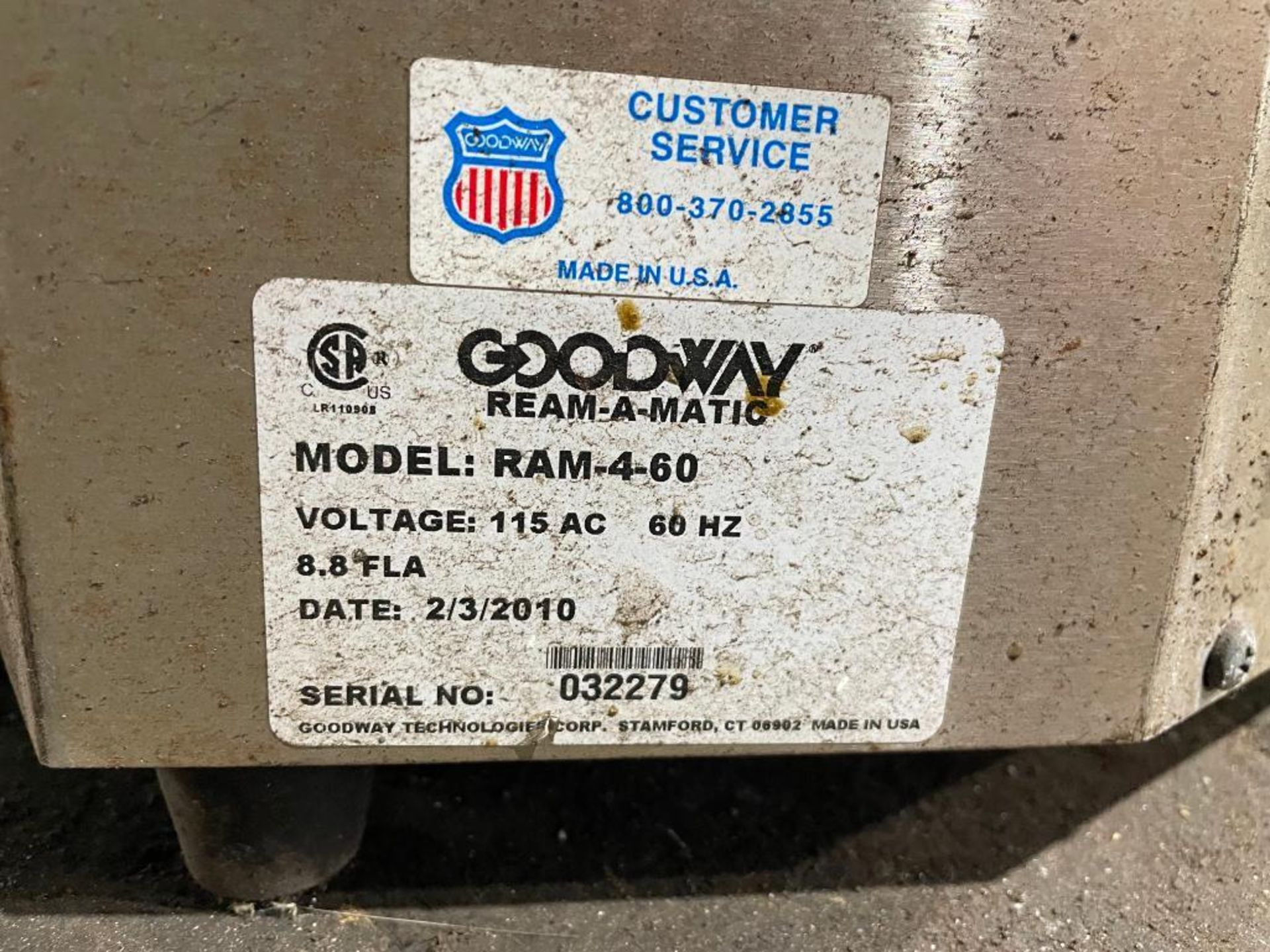 DESCRIPTION GOODWAY REAM-A-MATIC 4X ROTARY TUBE BOILER FIRETUBE CLEANER BRAND/MODEL GOODWAY REAM-A-M - Image 7 of 10