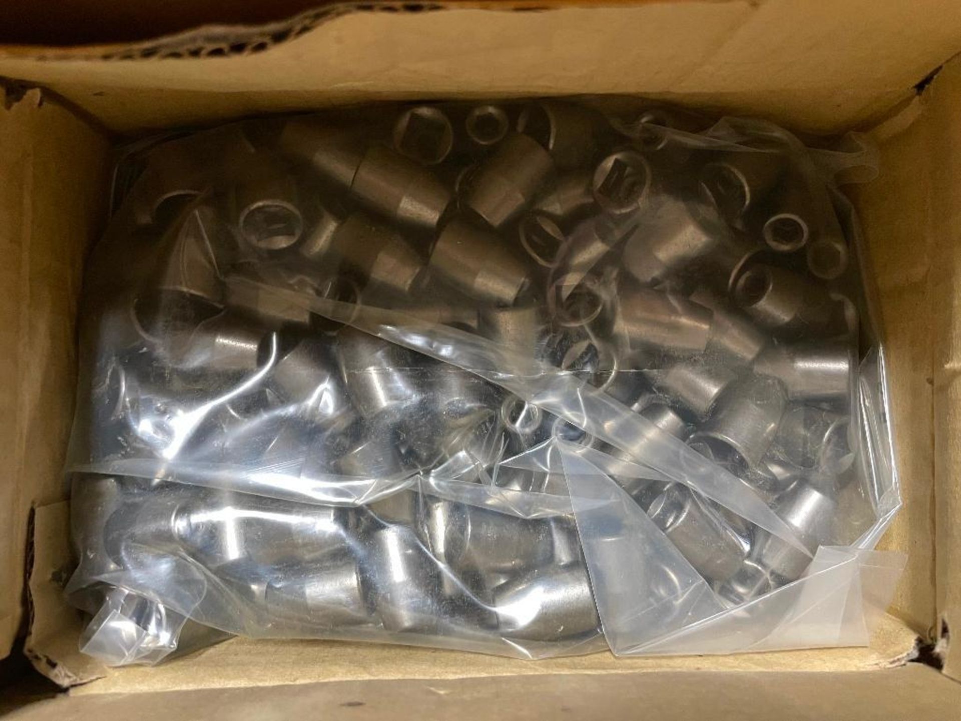 DESCRIPTION: (2) CASES OF 1/4" X 3/8" BIT HOLDERS. 600 PER CASE, 1200 IN LOT THIS LOT IS: ONE MONEY