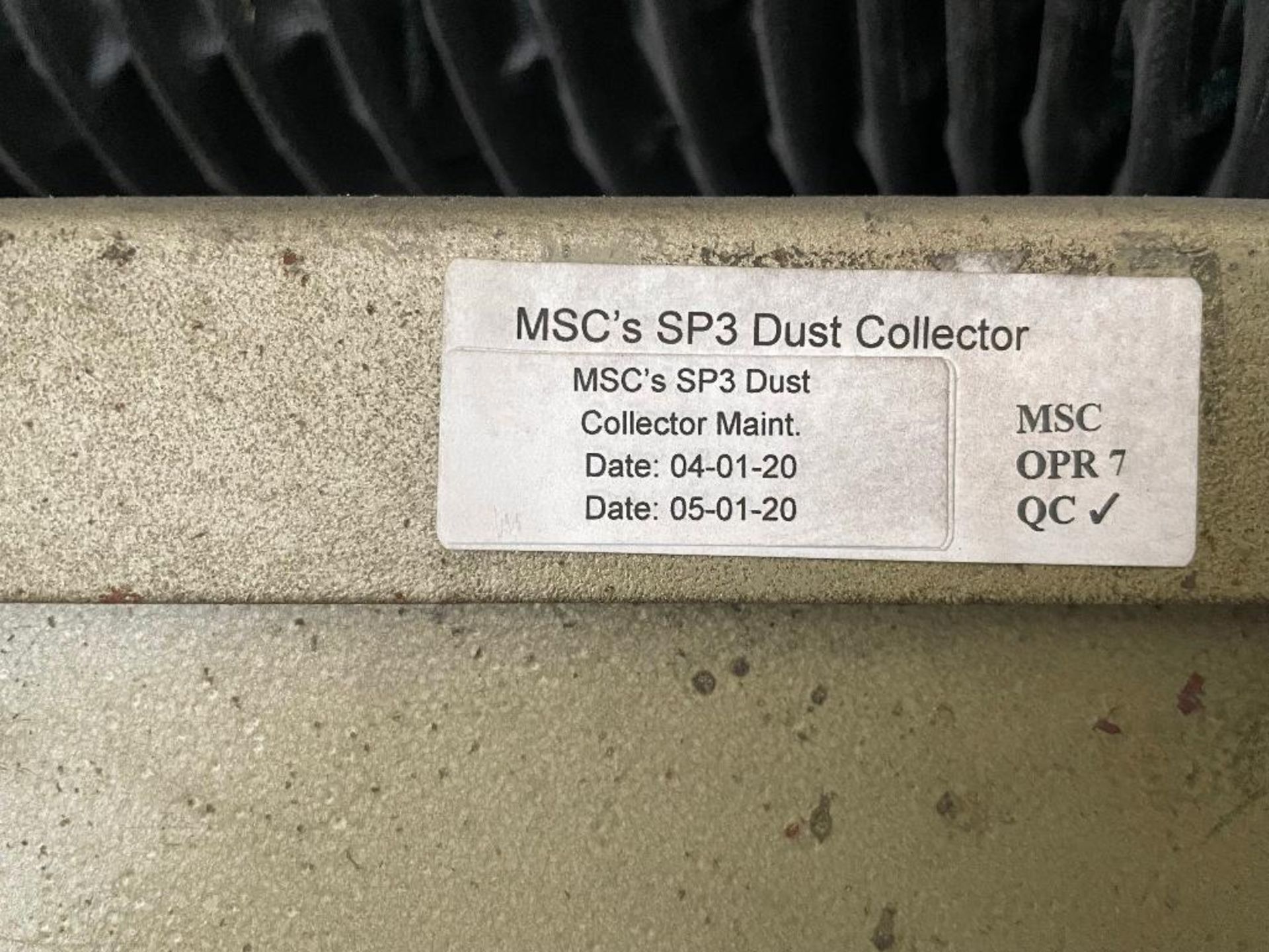 DESCRIPTION: MSC SP3 DUST COLLECTION SYSTEM BRAND / MODEL: MSC SP3 - Image 4 of 4