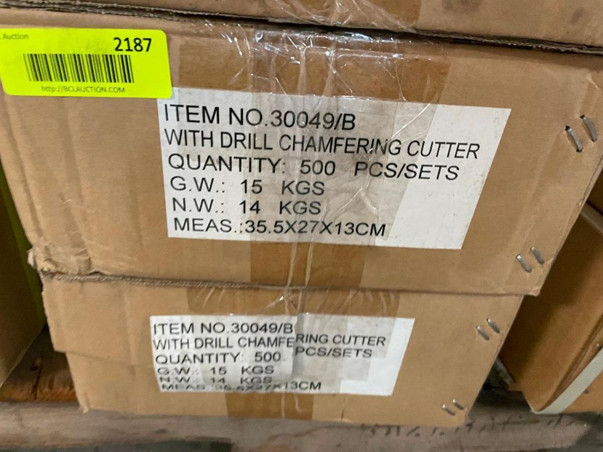 DESCRIPTION: (2) CASES OF WOOD DRILL CHAFERING CUTTER. 500 PER CASE, 1000 IN LOT BRAND / MODEL: 3004 - Image 5 of 6