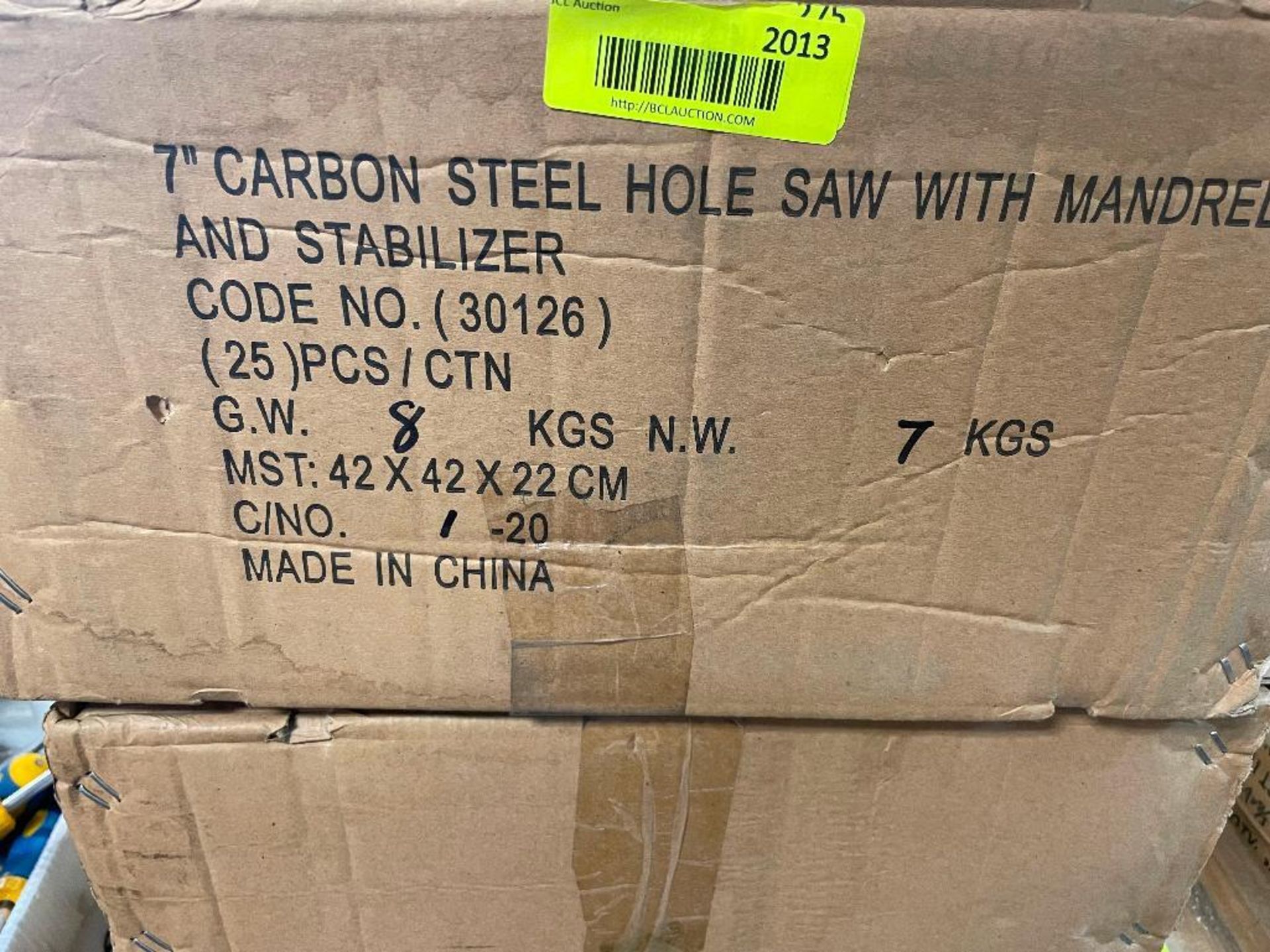 DESCRIPTION: (2) CASES OF 7" CARBON STEEL HOLE SAWS. 50 PER CASE, 100 IN LOT BRAND / MODEL: 30126 AD - Image 6 of 7