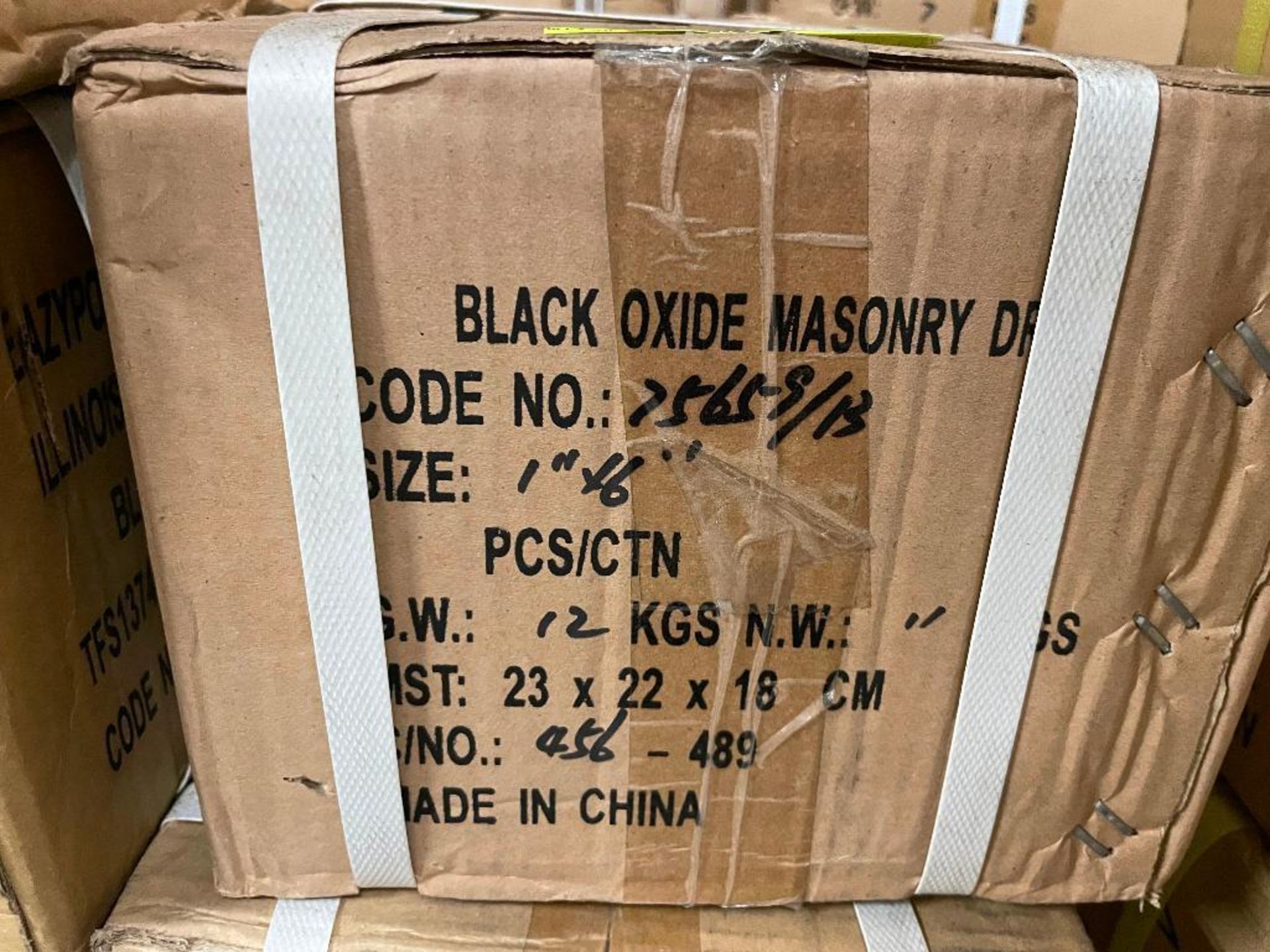 DESCRIPTION: (3) CASES OF 1" X 6" BLACK OXIDE MASONRY DRILL BITS. 50 PER CASE,150 IN LOT BRAND / MOD - Image 6 of 6