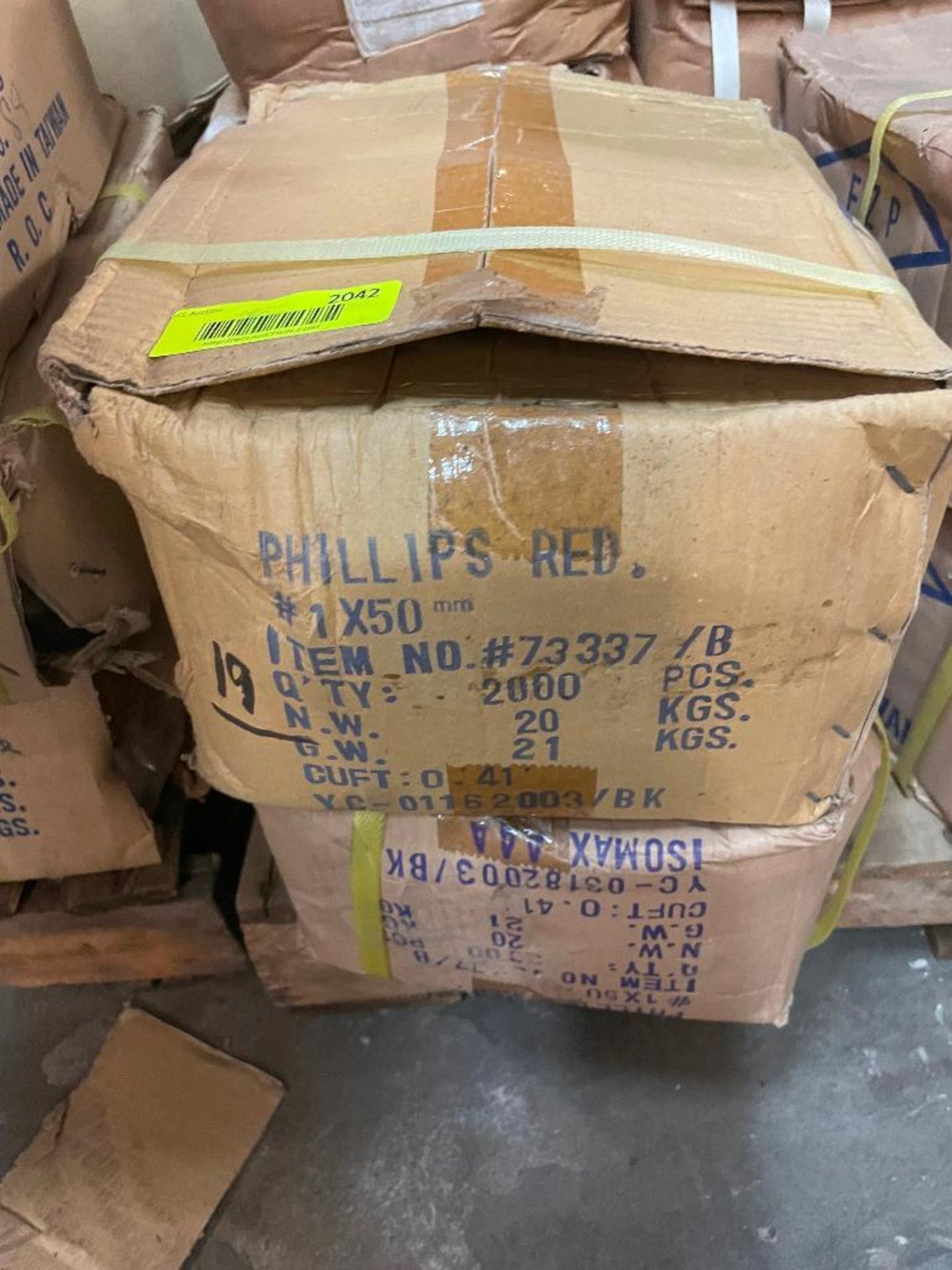 DESCRIPTION: (2) CASES OF #1 X 2" PHILLIPS BITS. 2000 IN CASE, 4000 IN LOT BRAND / MODEL: 73337 ADDI - Image 3 of 6