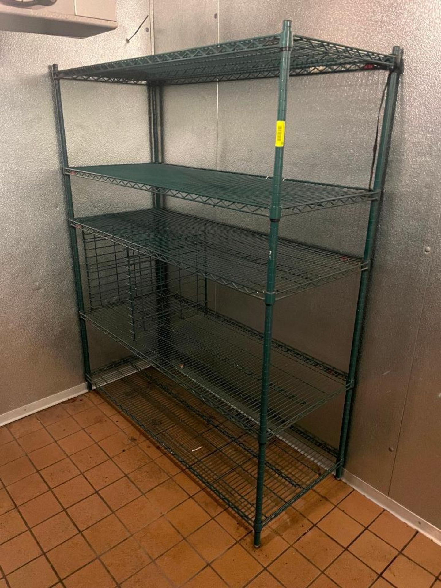 DESCRIPTION: 60" X 24" FIVE TIER COATED WIRE RACK. LOCATION: ALLEN TX SHUTTLE FEE TO ST. LOUIS THIS