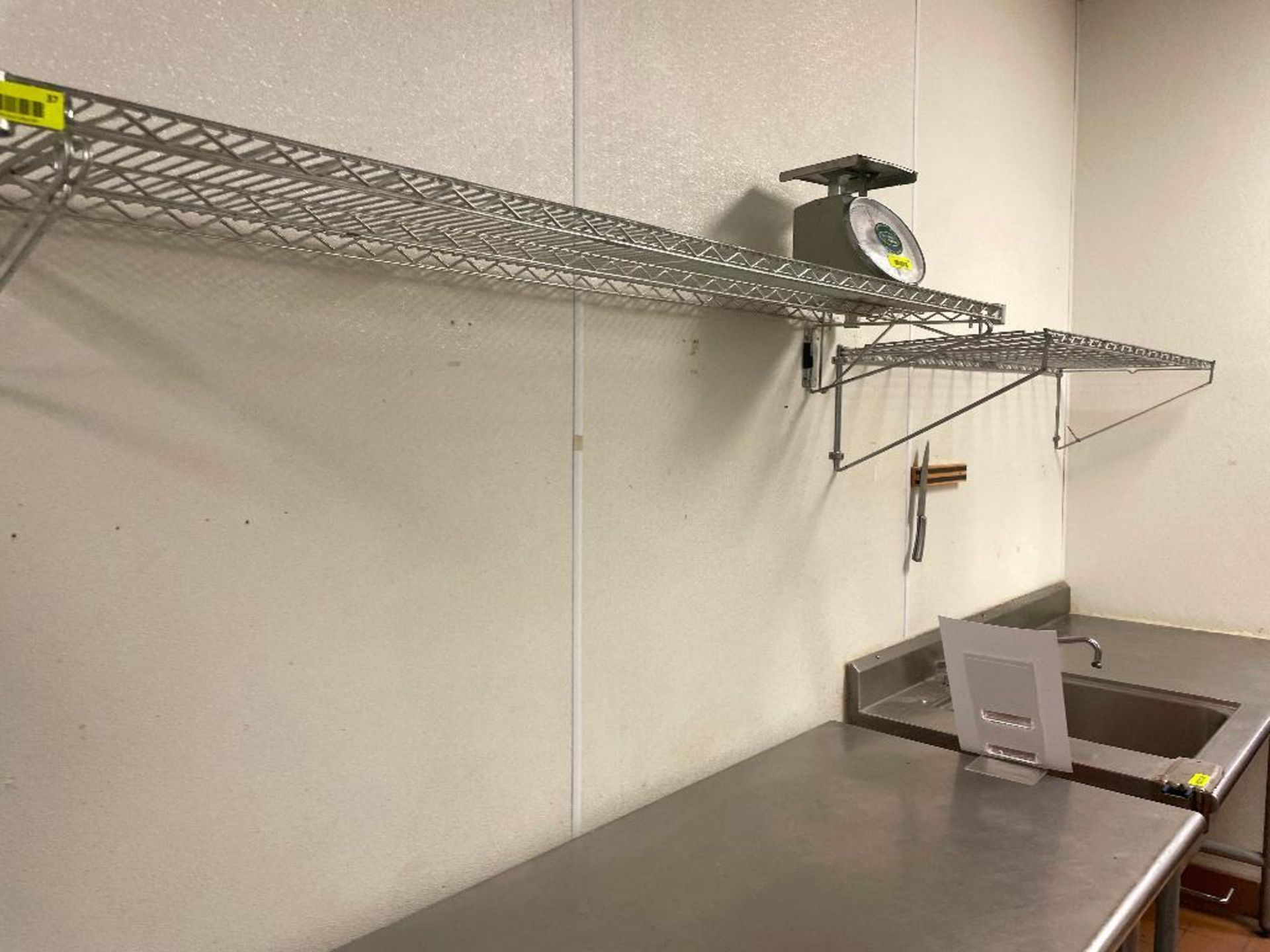 DESCRIPTION: (2) 48" X 18" WALL MOUNTED WIRE SHELVES. LOCATION: ALLEN TX QTY: 1 - Image 2 of 2