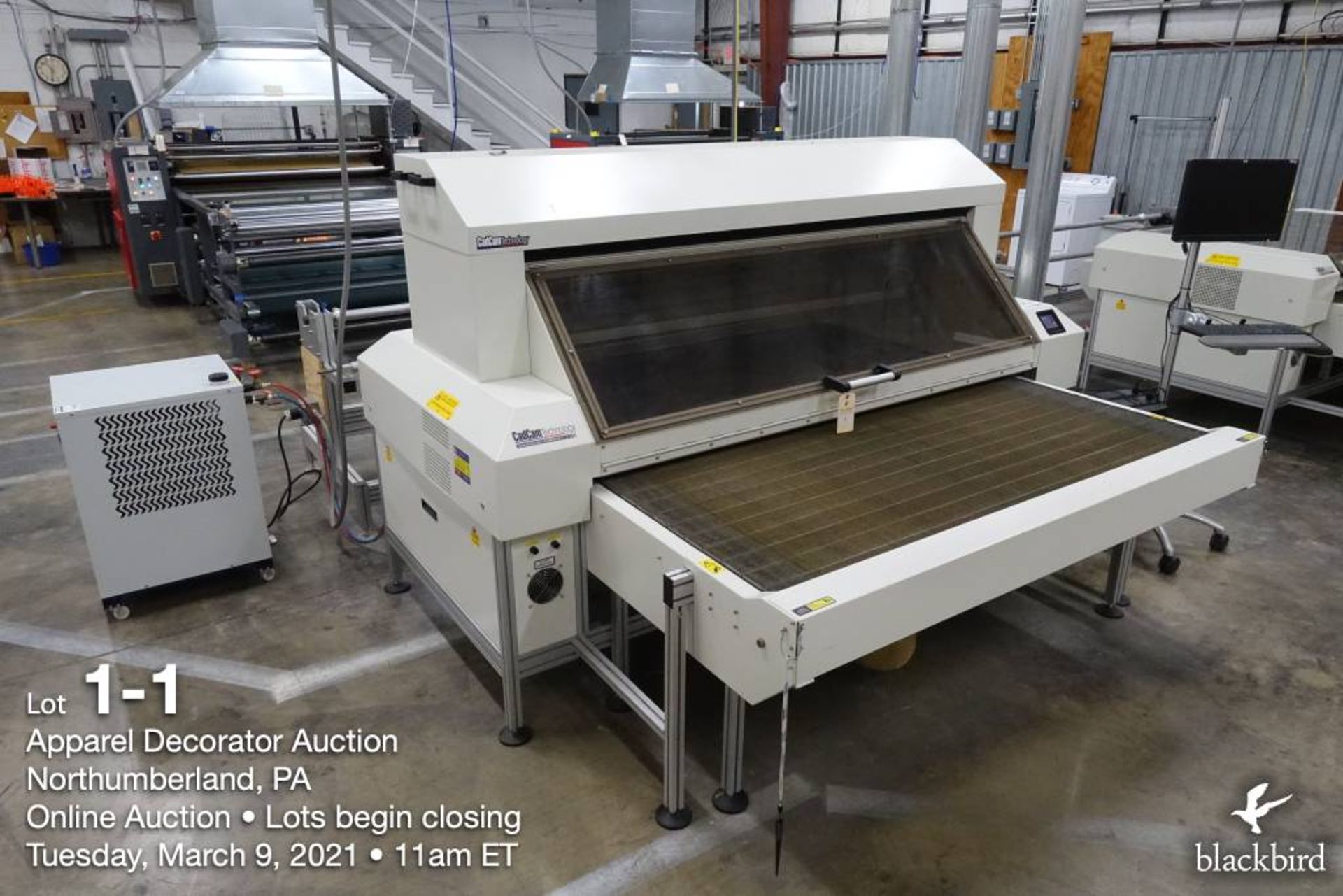 CadCam Technology laser cutter model FB-18-100, SN 090117 FB37176, 100 watt Rofin water cooled