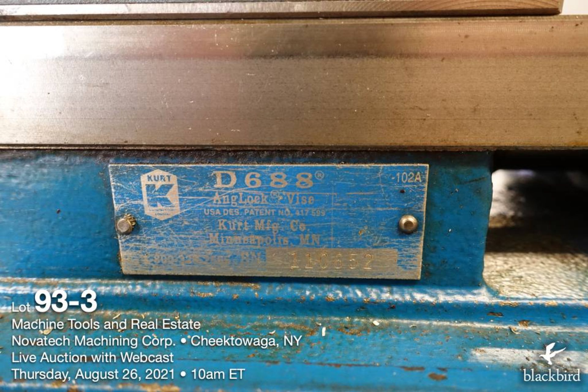 Kurt D688 6" machine vise - Image 3 of 3