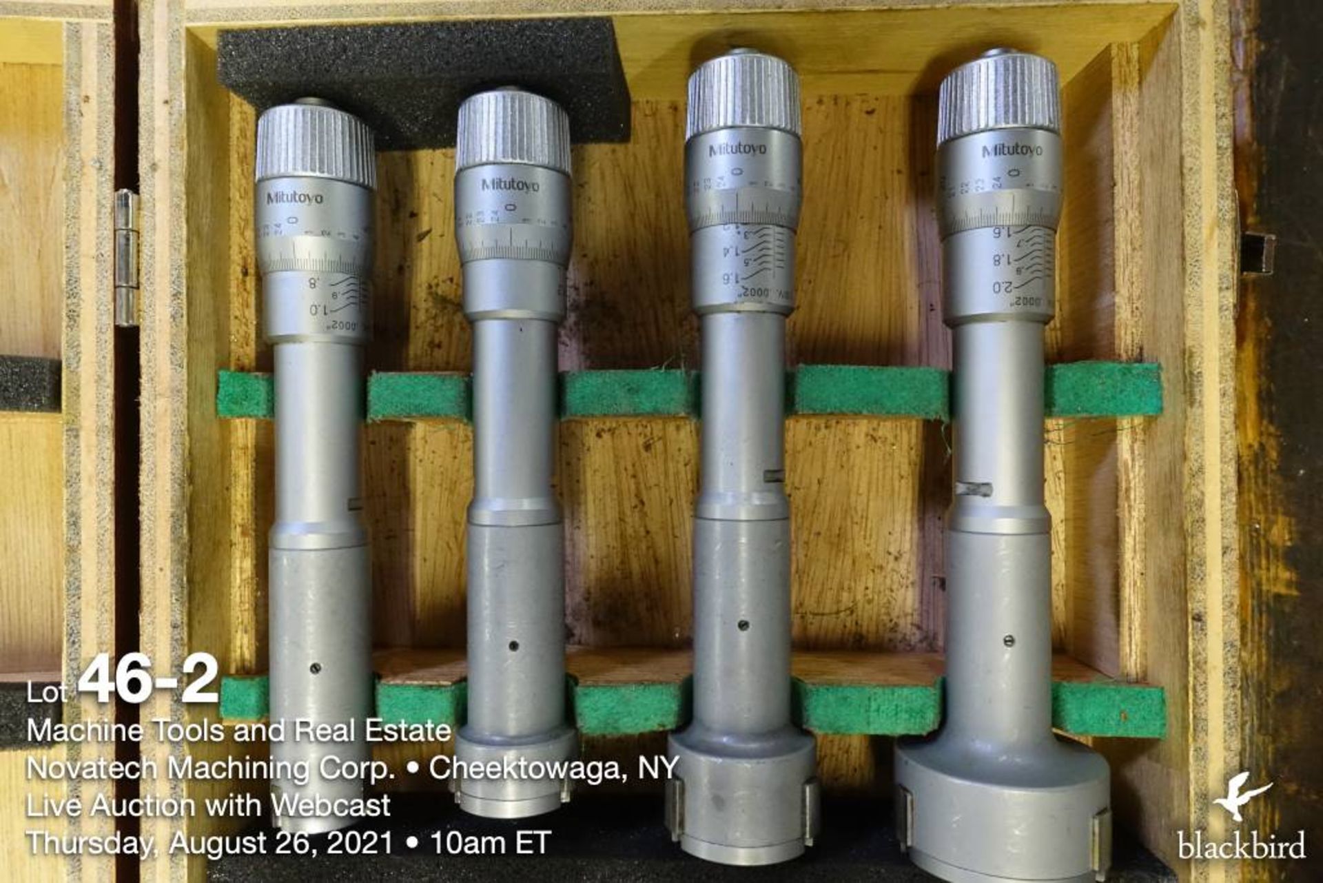 Lot of Mitutoyo bore gauge micrometer sets, .8"-1", 1"-1.2", 1.2"-1.6", 1.6"-2.0" - Image 2 of 2