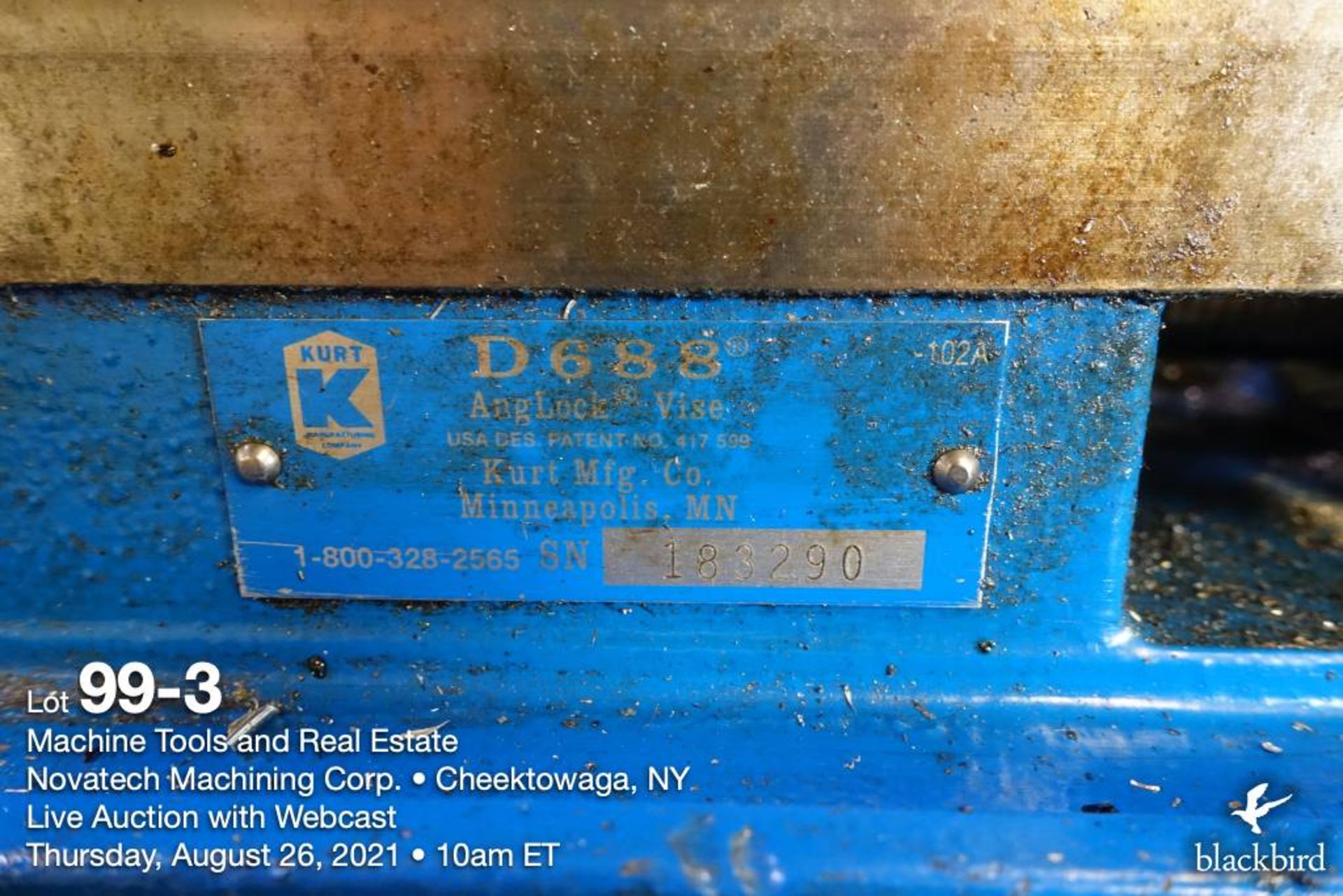 Kurt D688 6" machine vise - Image 3 of 3