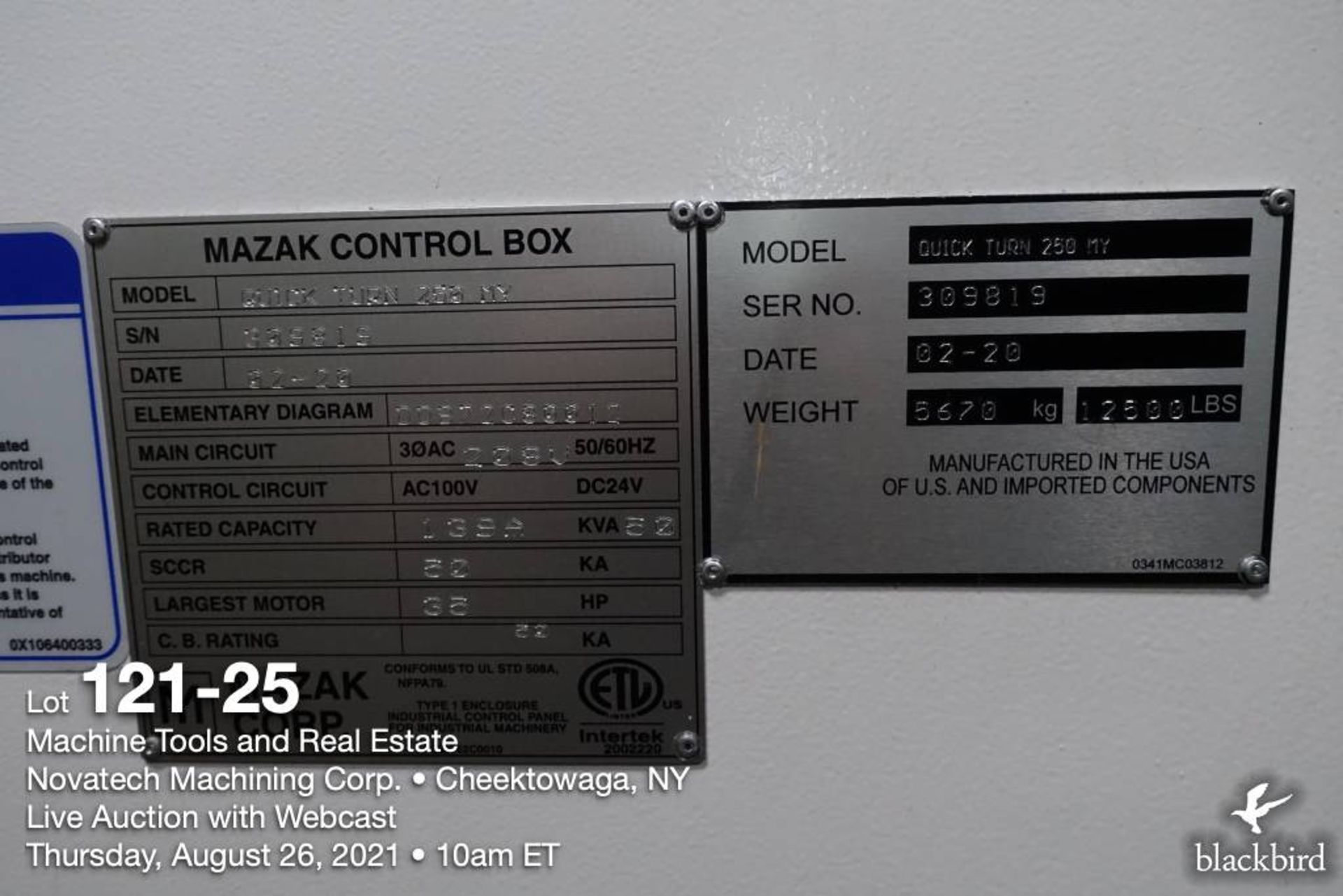 Mazak Quick Turn 250MY CNC Turning Center, 2020 - Image 35 of 35