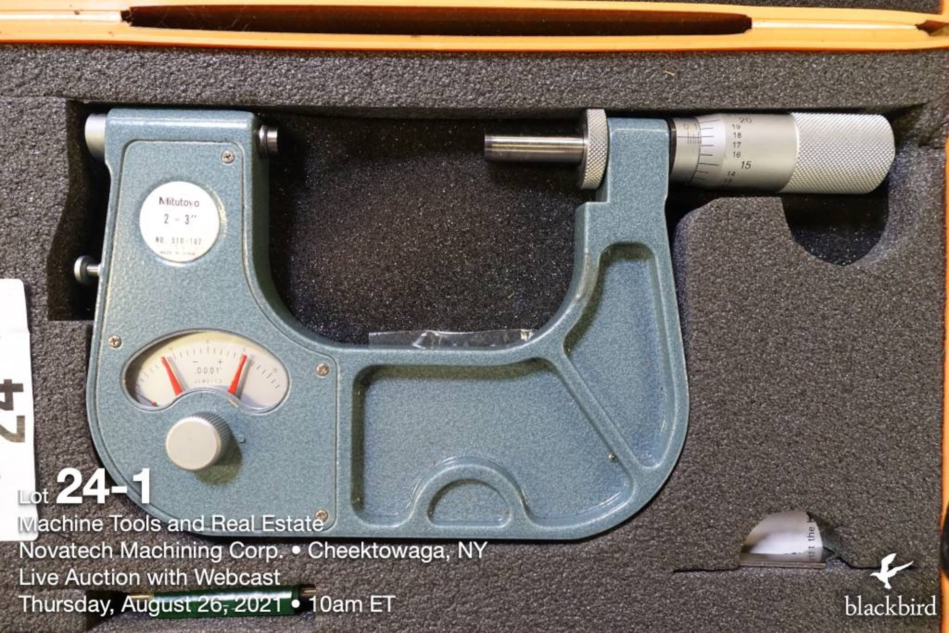 Mitutoyo #510-107 2-3" indicating micrometer