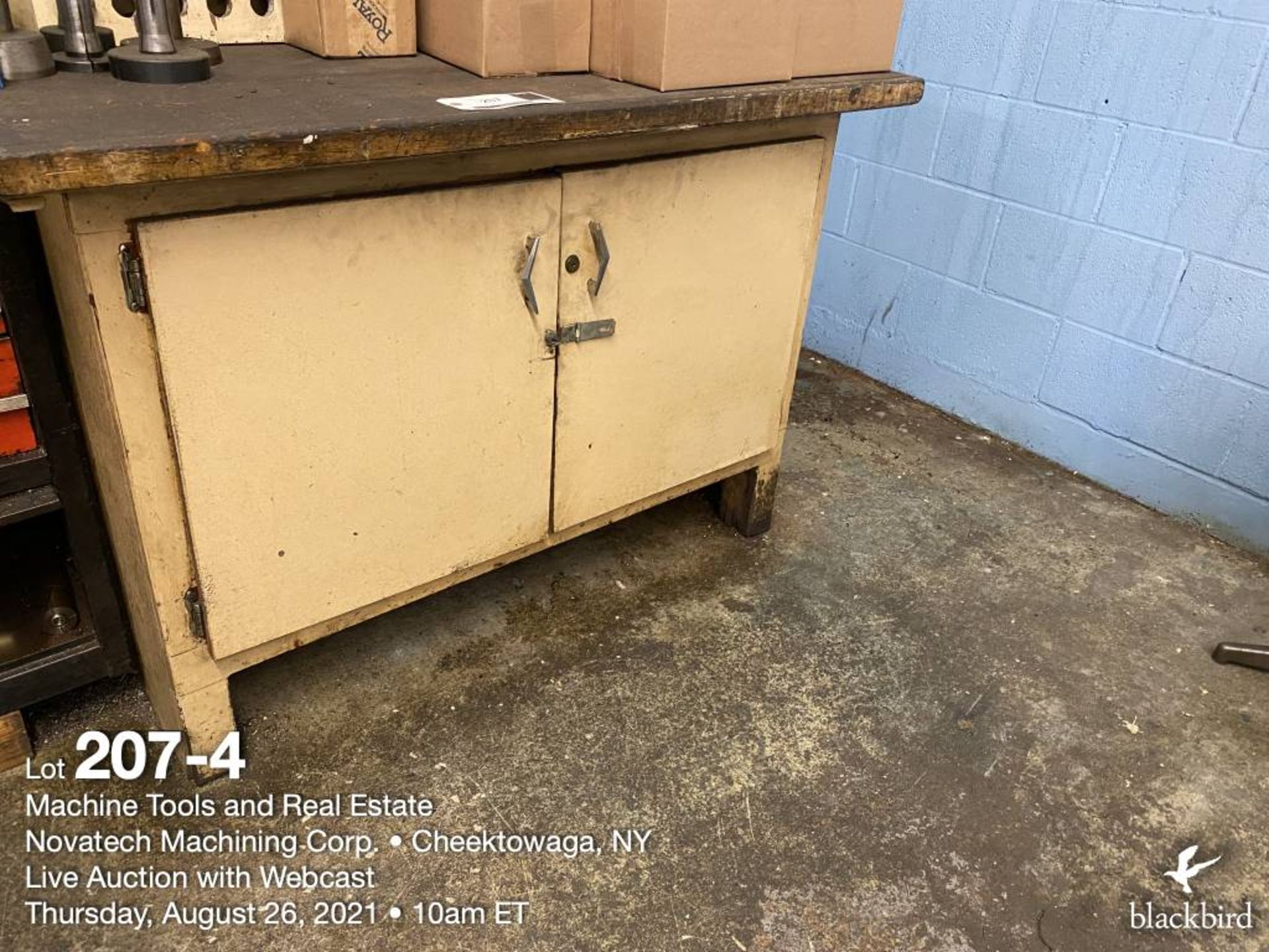 Lot of collets w/ 50"W x 29"D x 34.5"H cabinet - Image 4 of 4